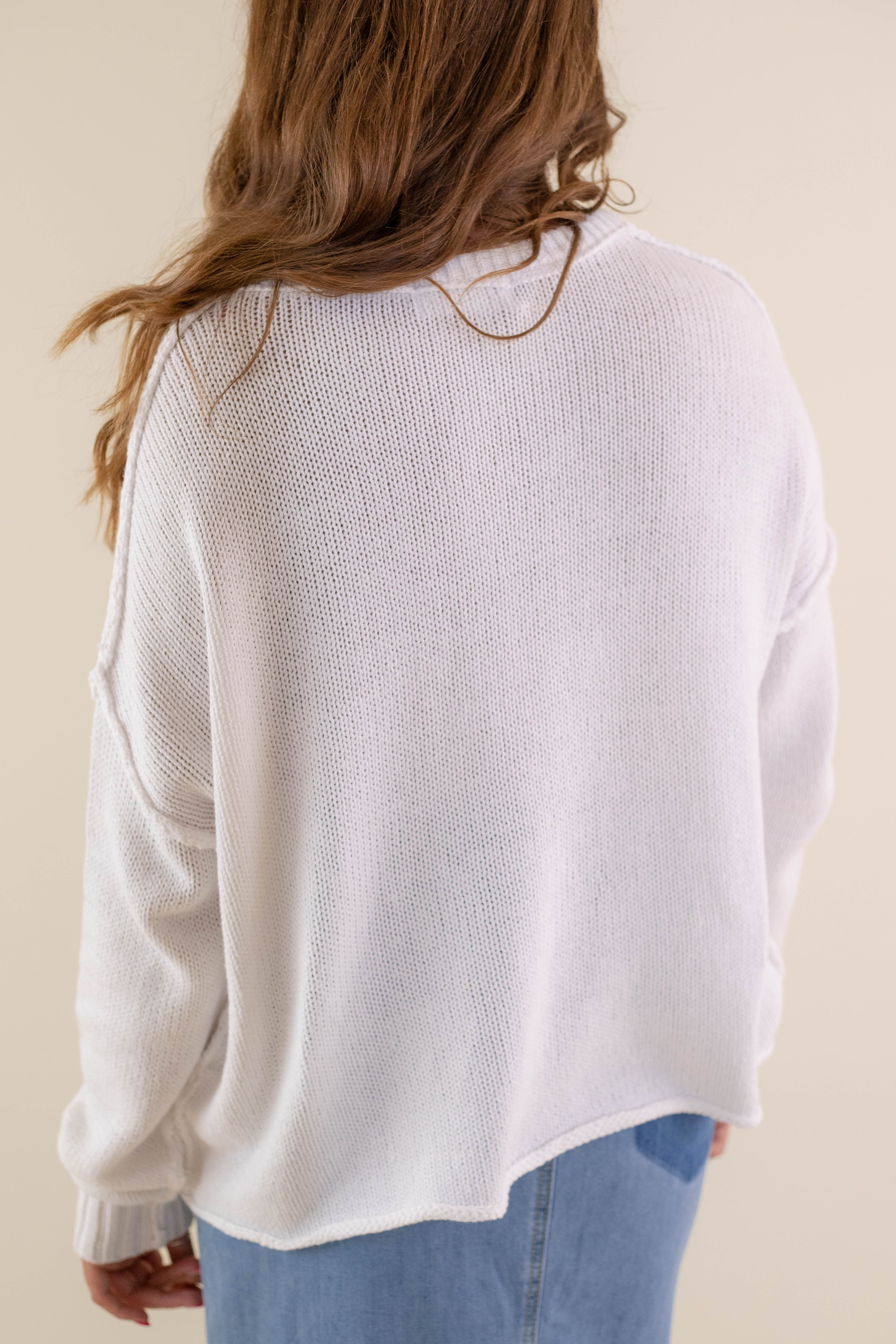 RESTOCK: All American Sweater-White - Image 9