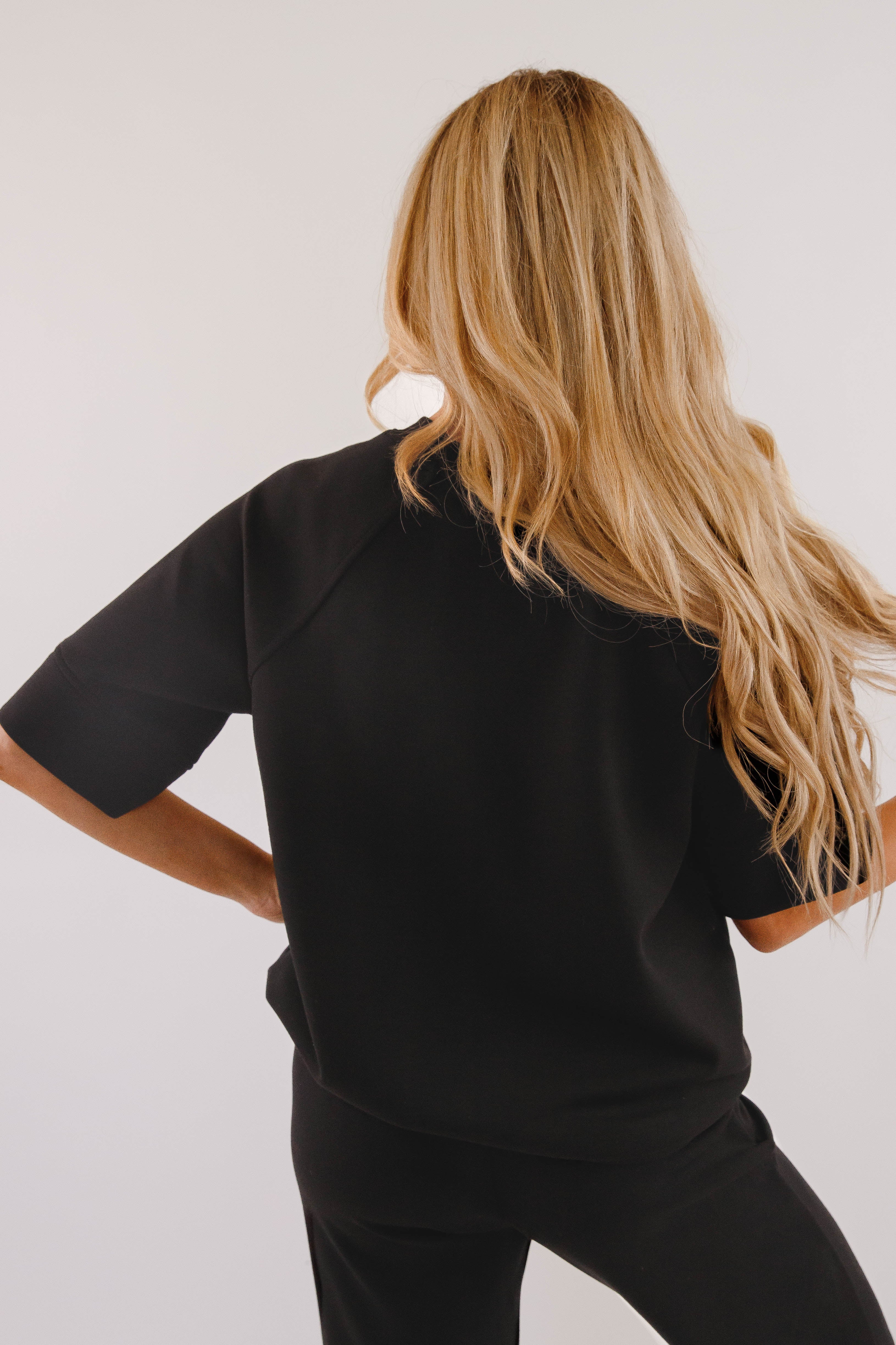 All The Energy Short Sleeve Pullover-Black - Image 7