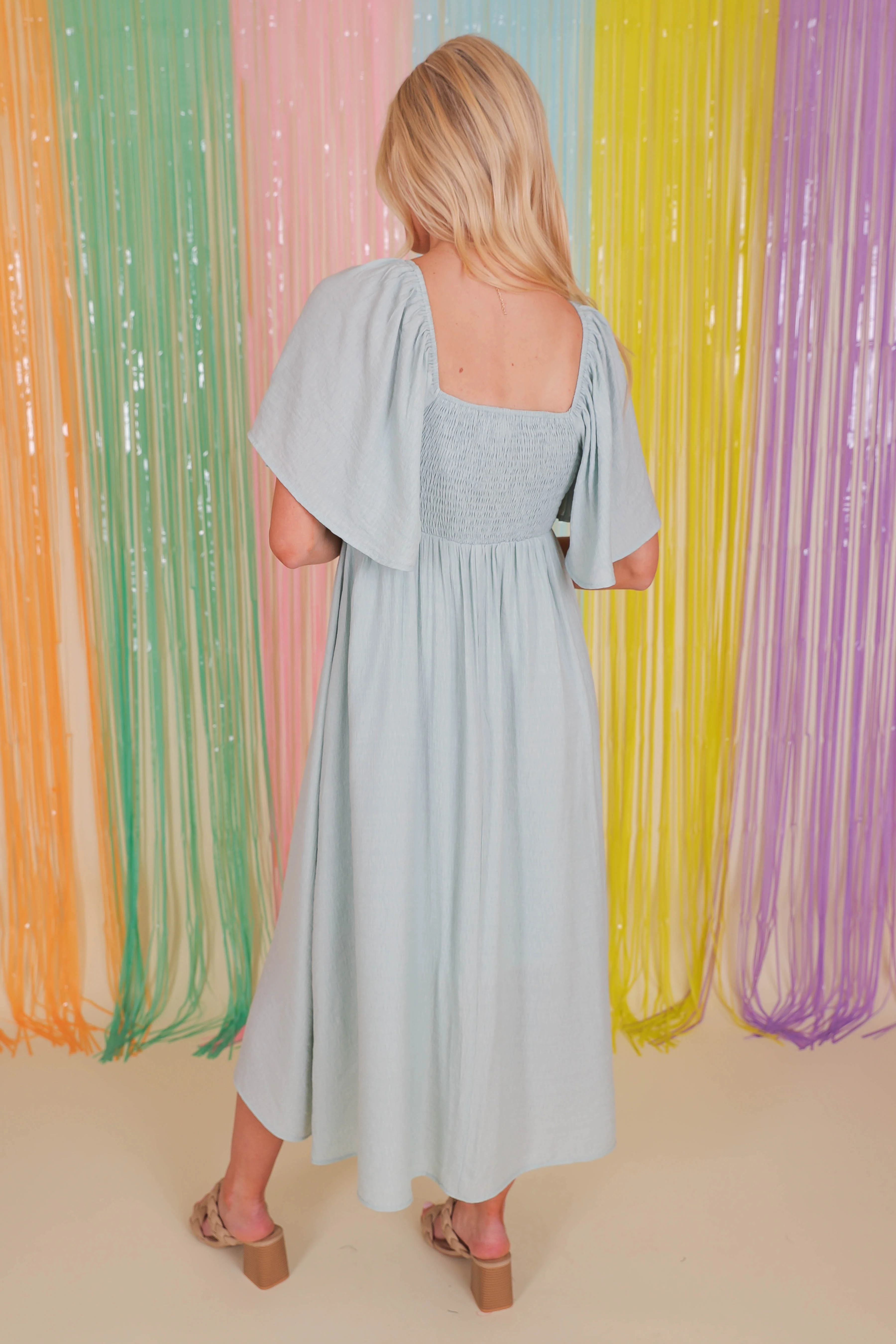 FINAL SALE: Always A Delight Midi Dress-Sky - Image 9