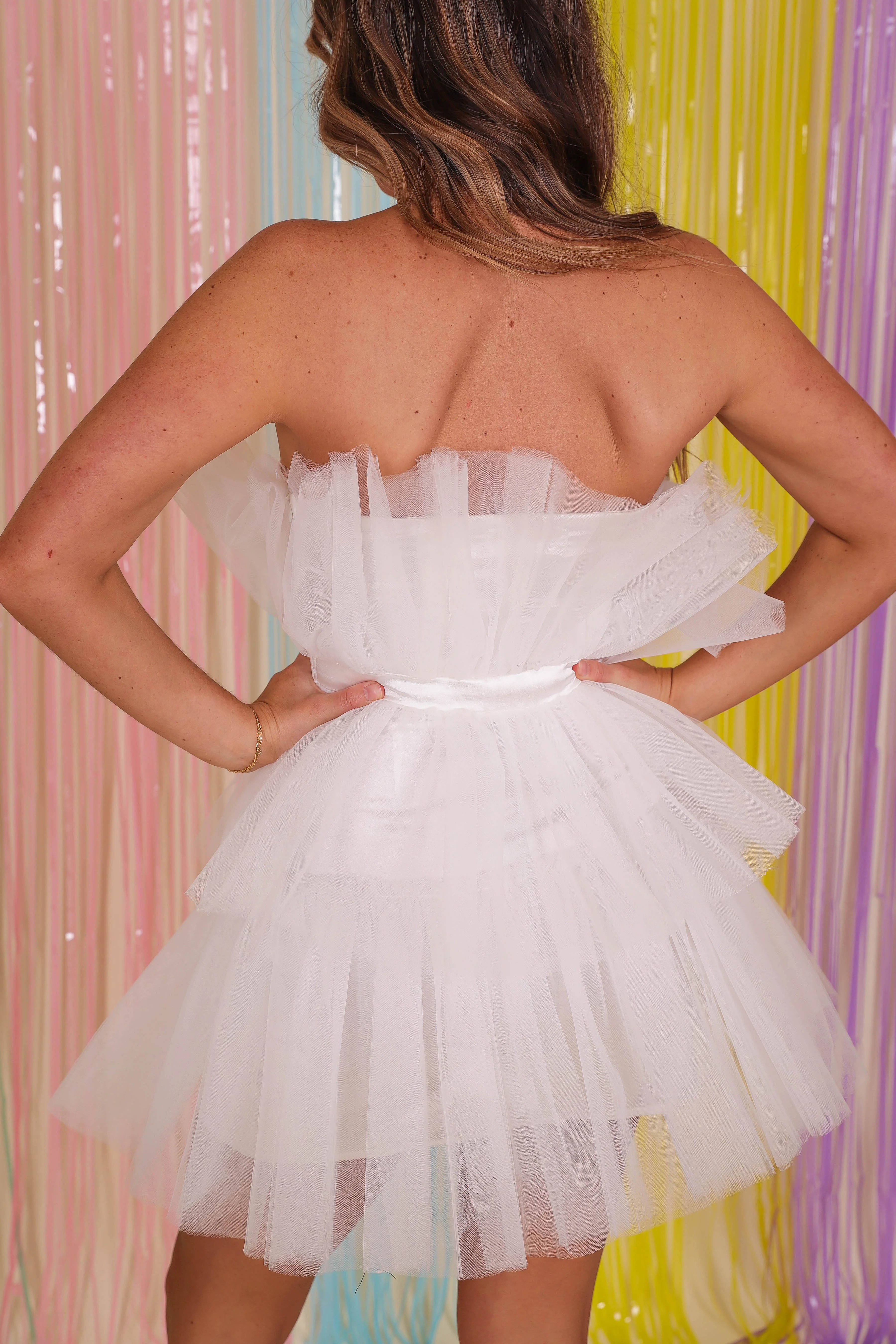 FINAL SALE: Always One Step Ahead Dress-White - Image 10