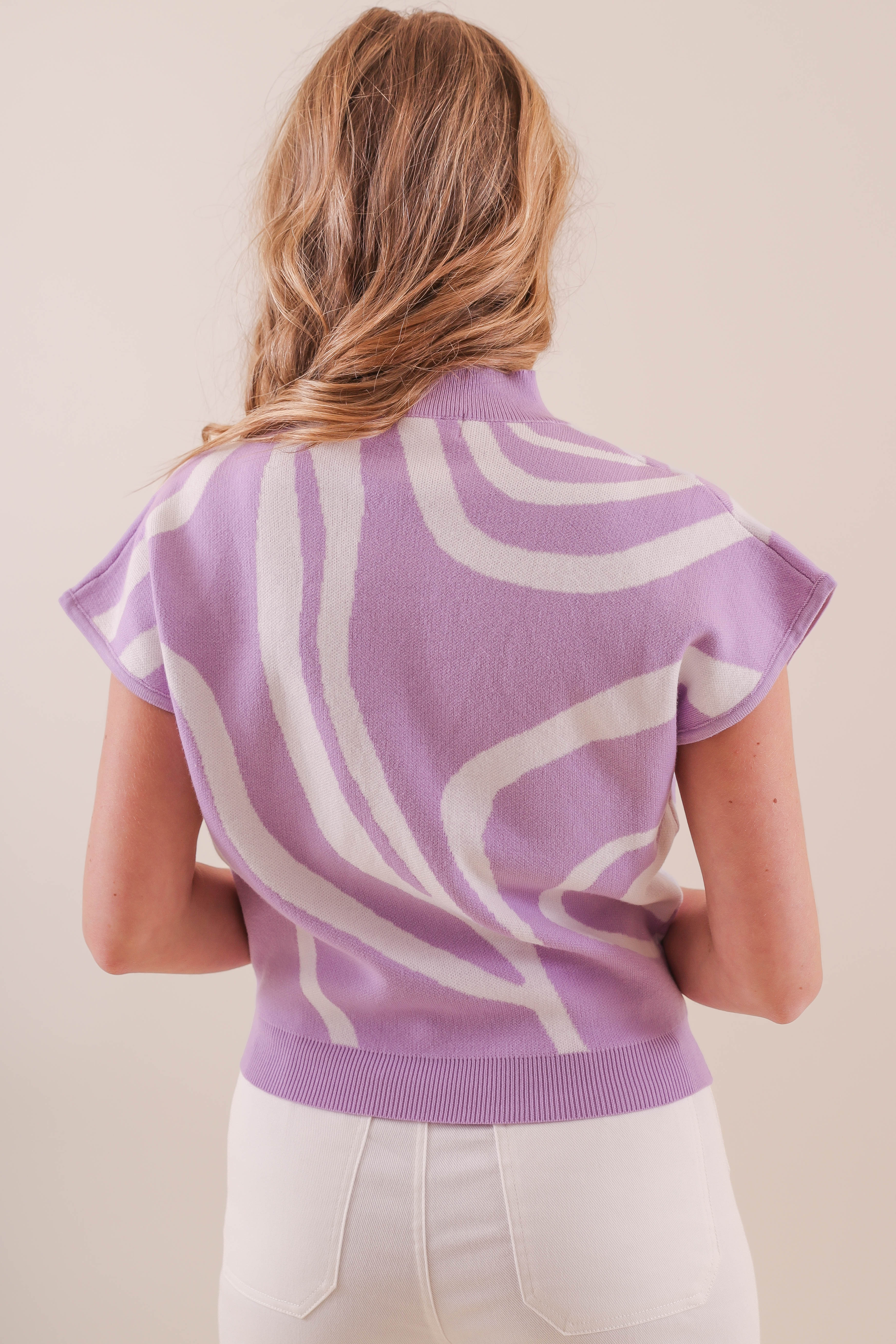 An Abstract Thought Sweater-Lilac - Image 7