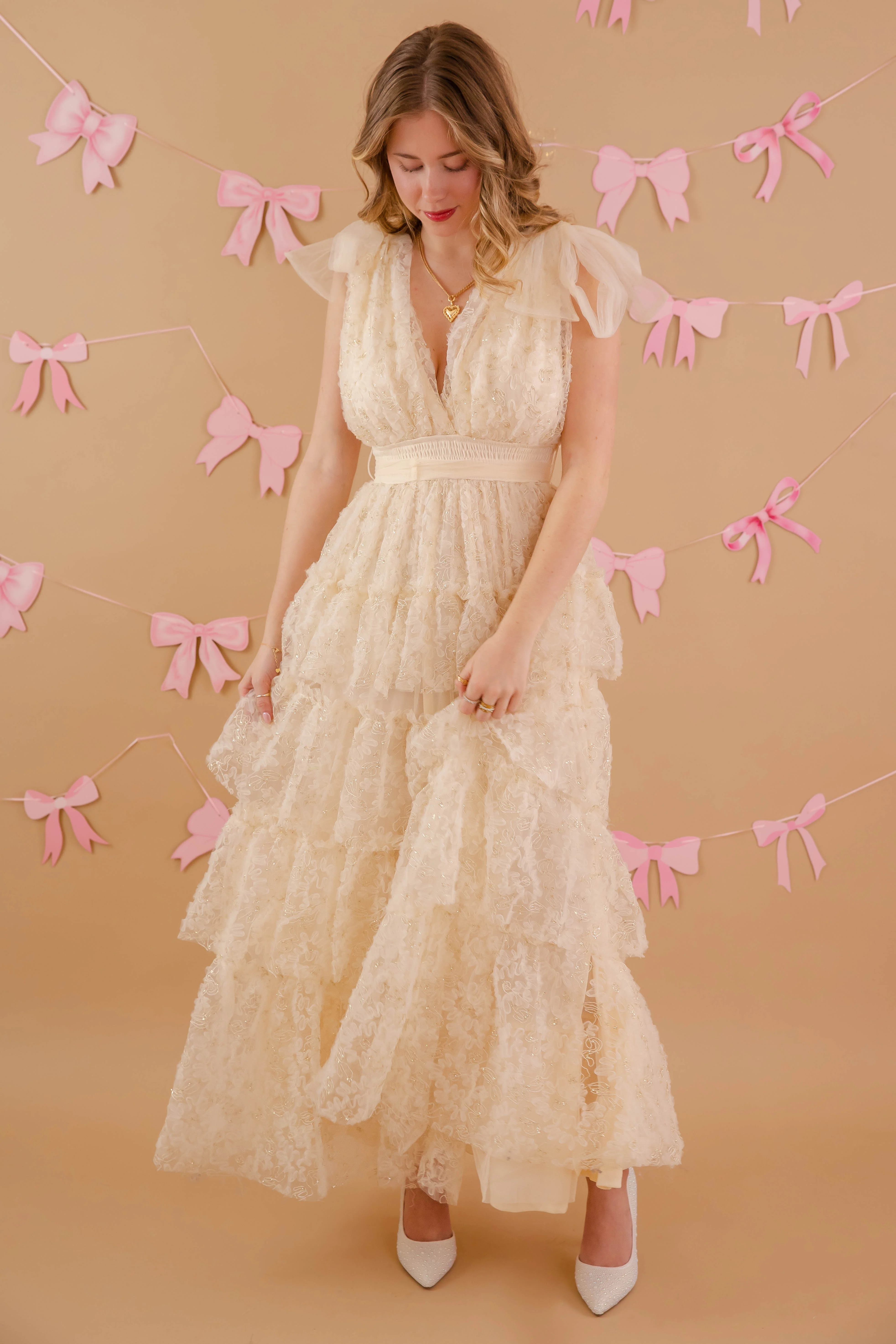 Angelic Bliss Tulle Maxi Dress - Image 7
