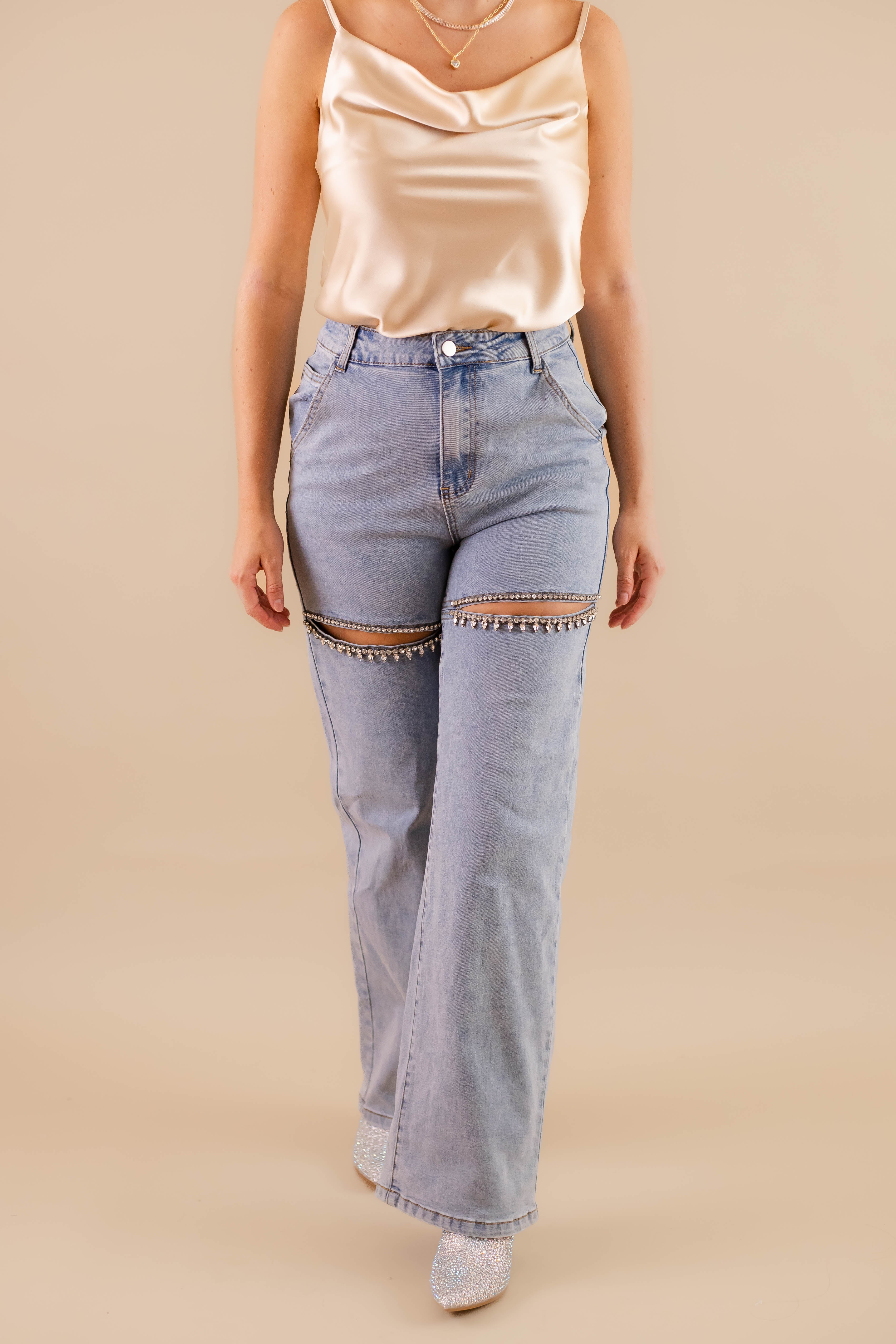 RESTOCK: Big Personality Rhinestone Denim - Image 4