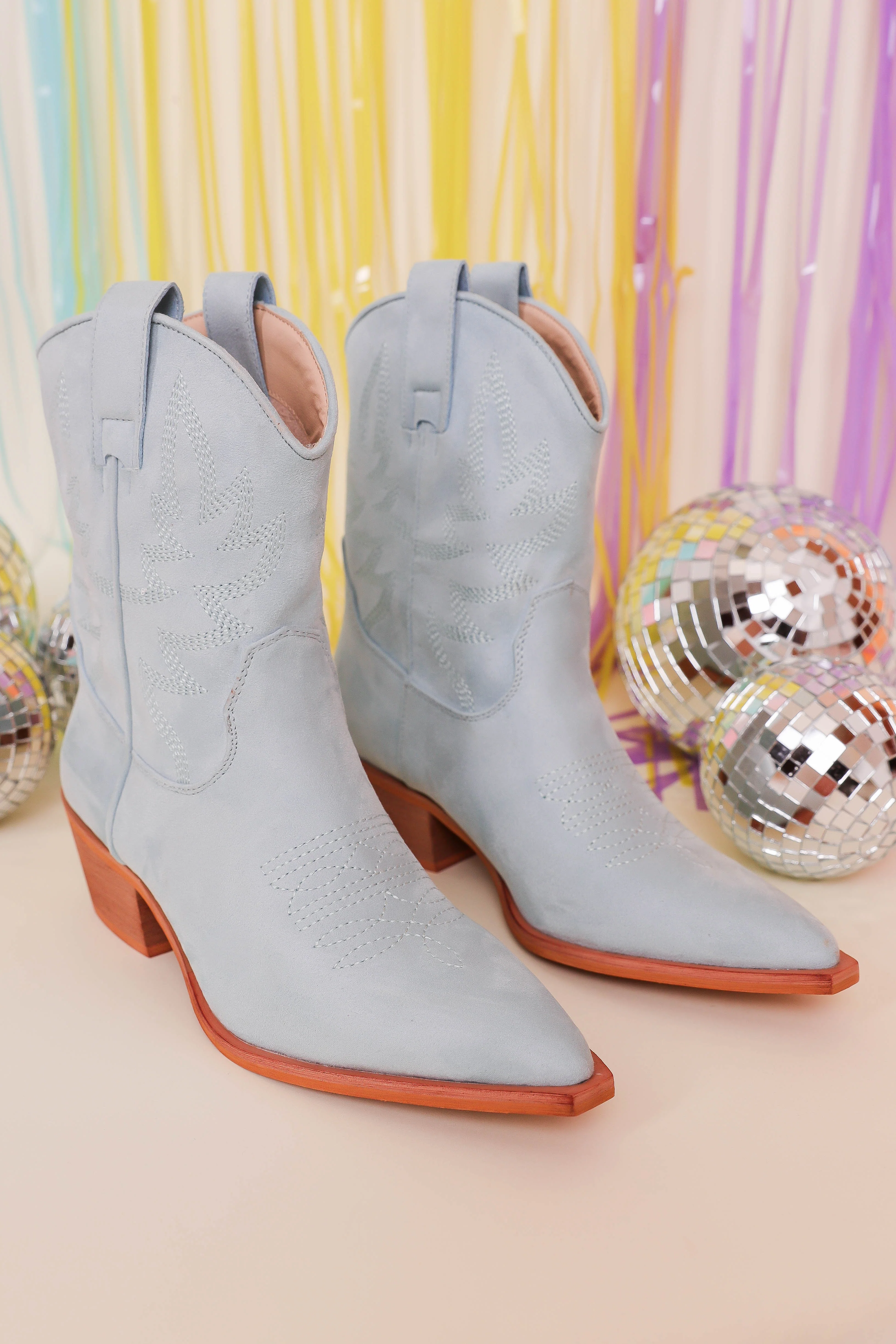 Claire Western Boots-Blue - Image 3