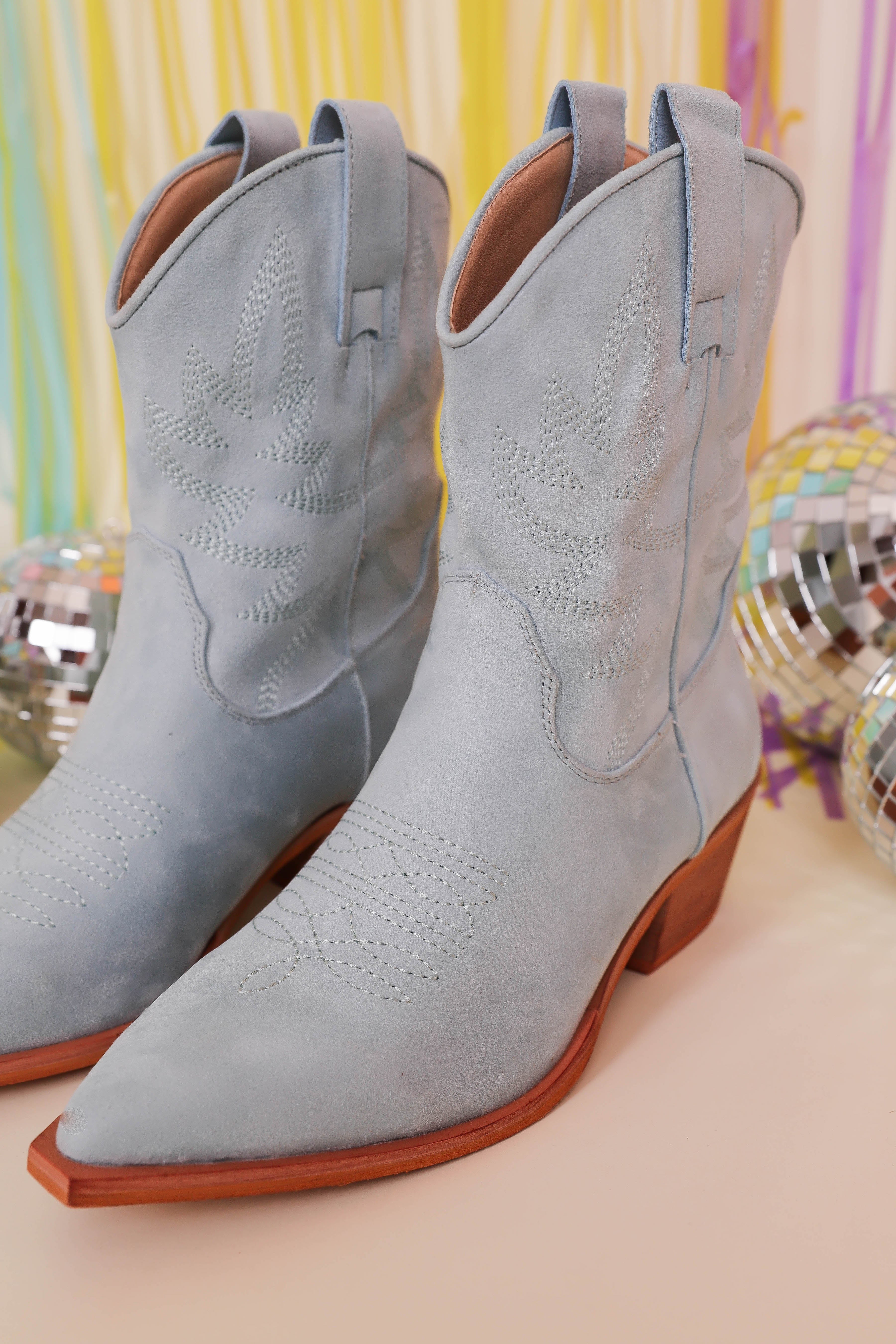 Claire Western Boots-Blue - Image 5