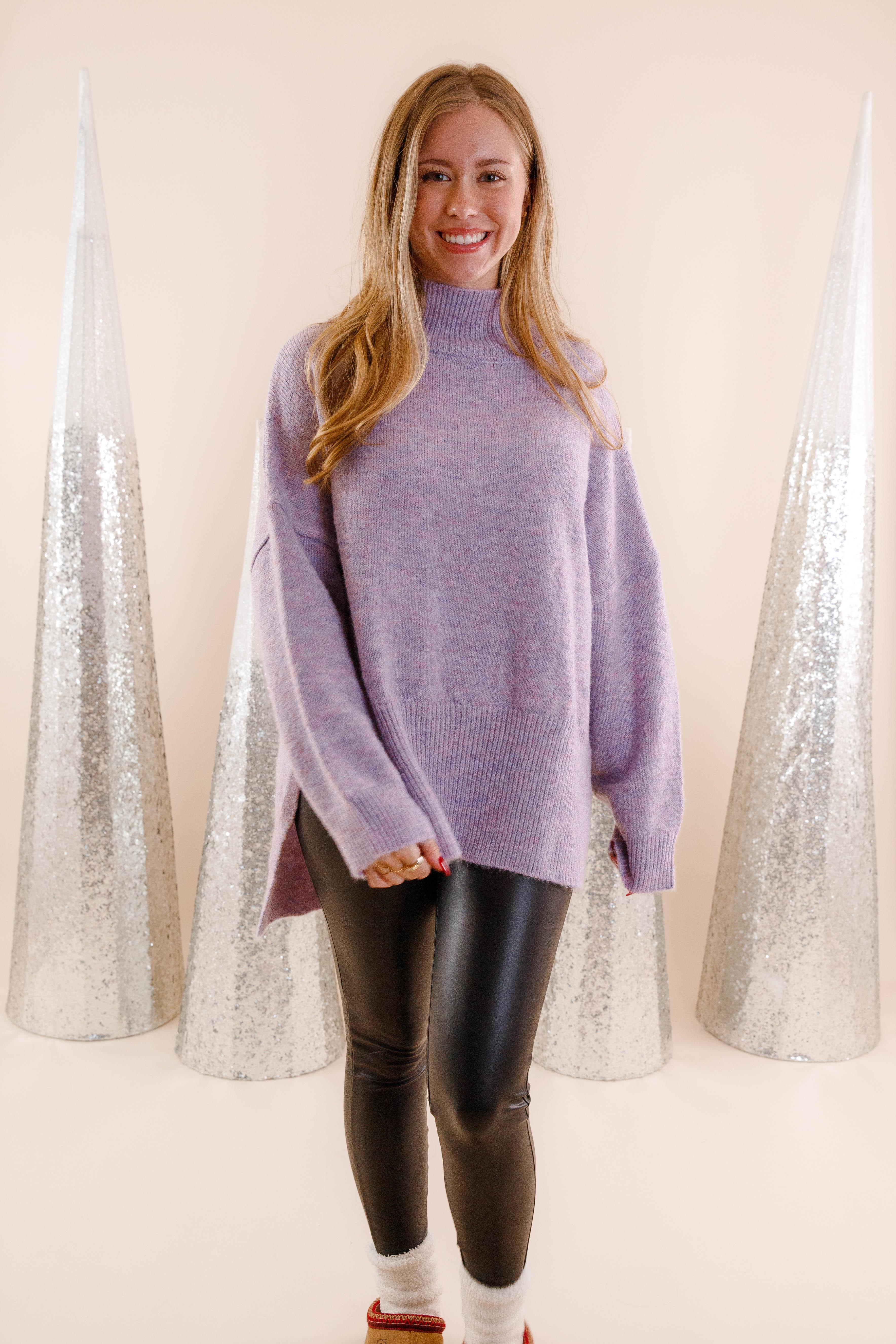 Cozy Activities Sweater-Lilac - Image 3