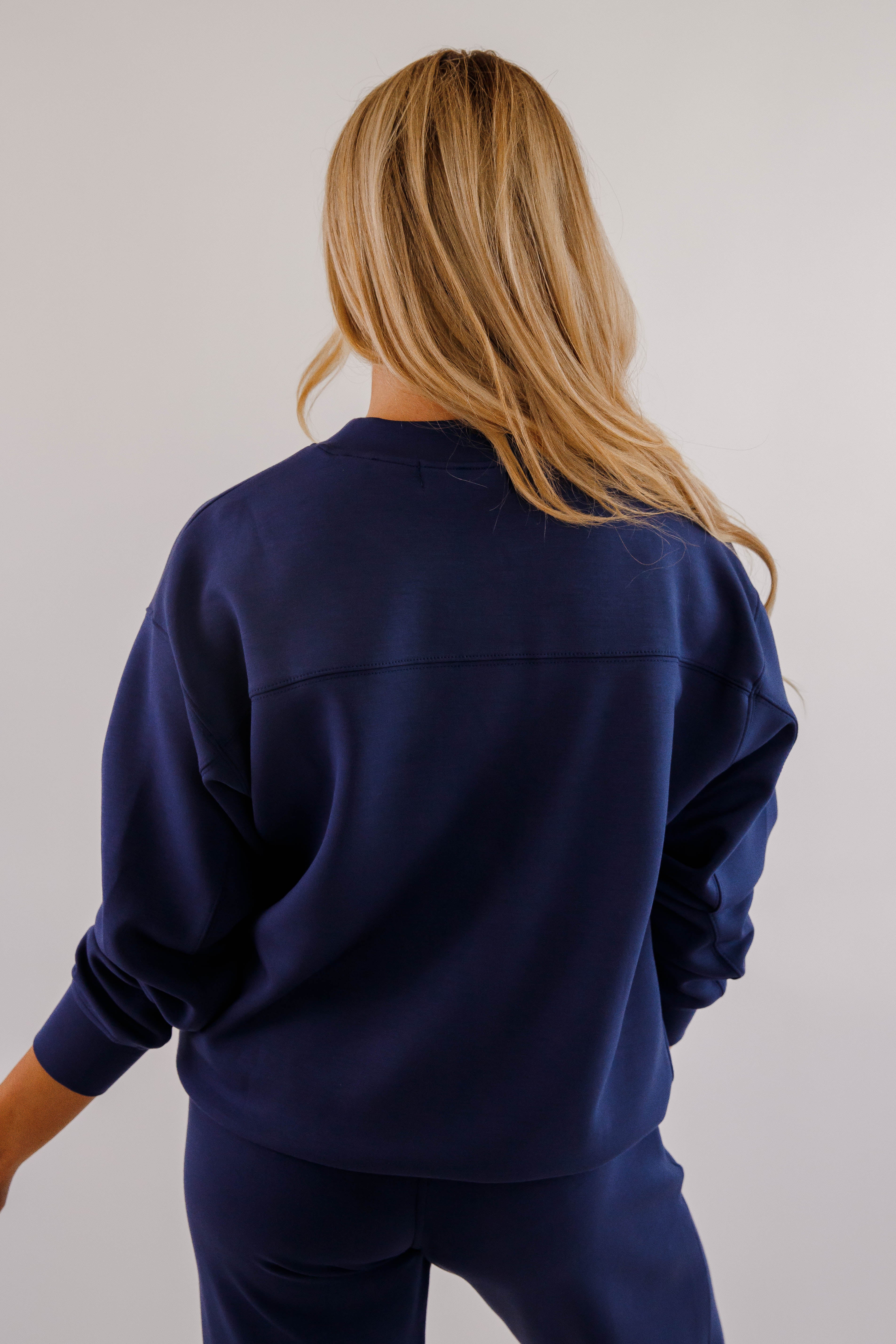 Gathering Miles Pullover-Navy - Image 8