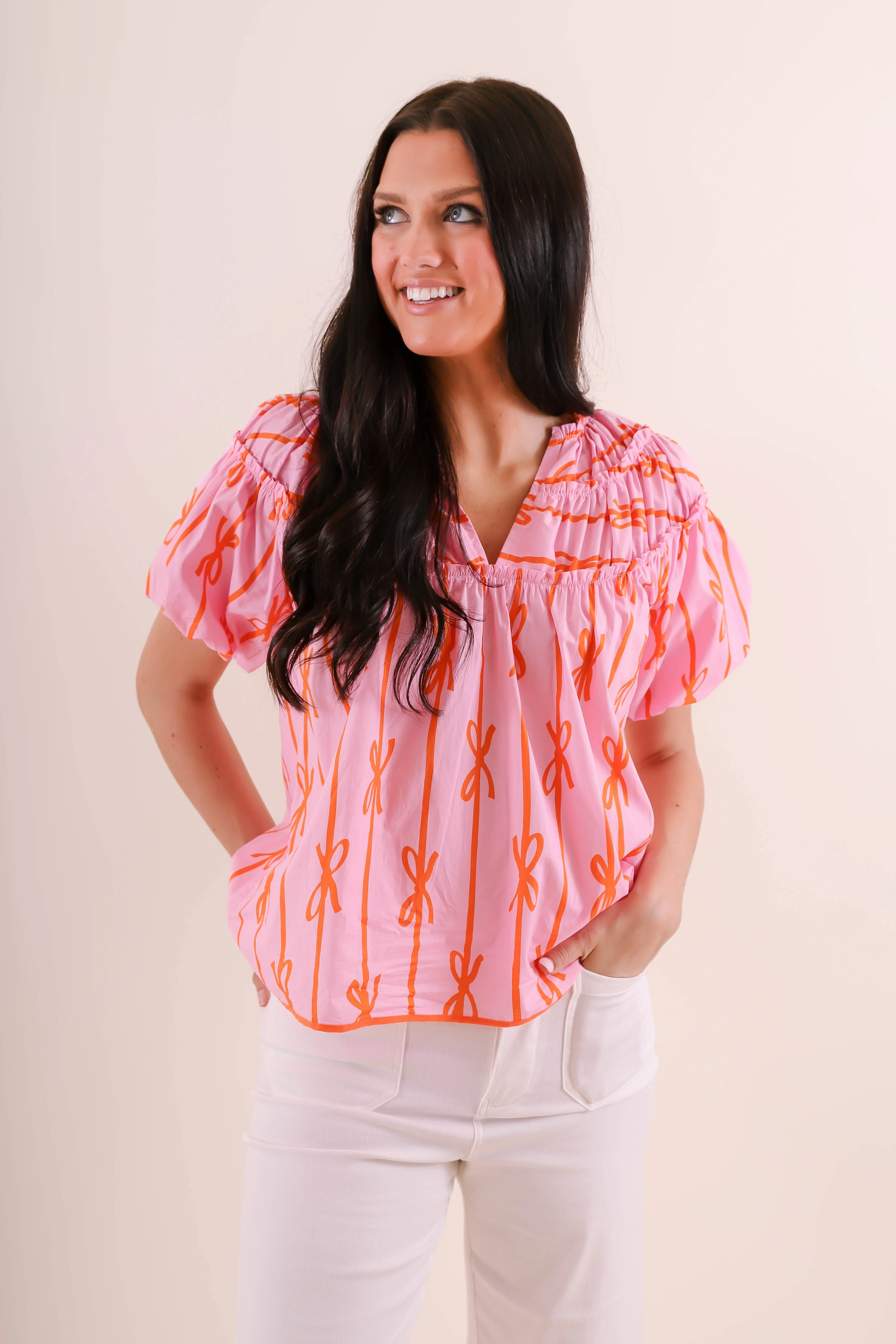 RESTOCK: Little Miss Prep Blouse-Pink - Image 4