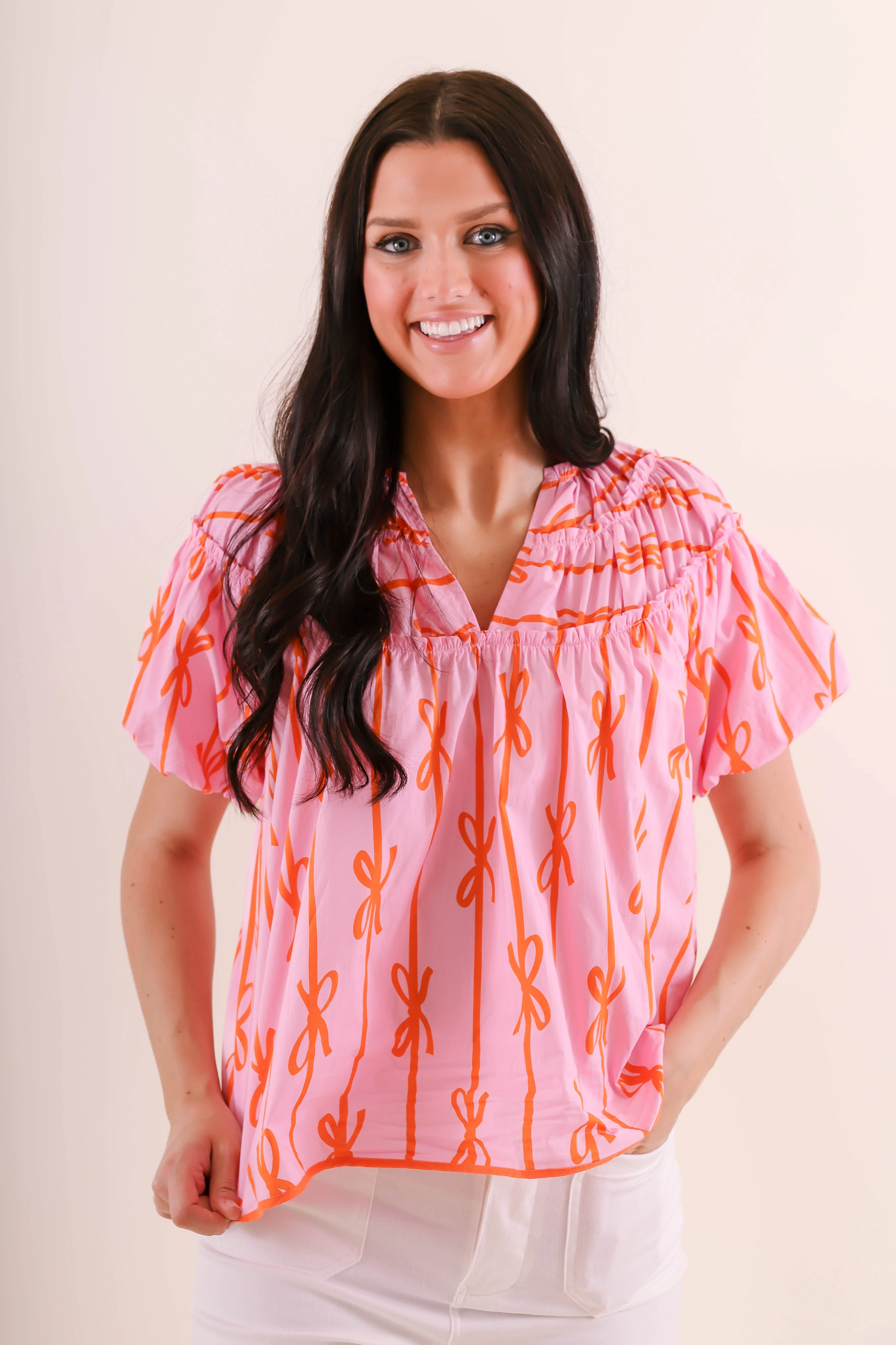 RESTOCK: Little Miss Prep Blouse-Pink - Image 5