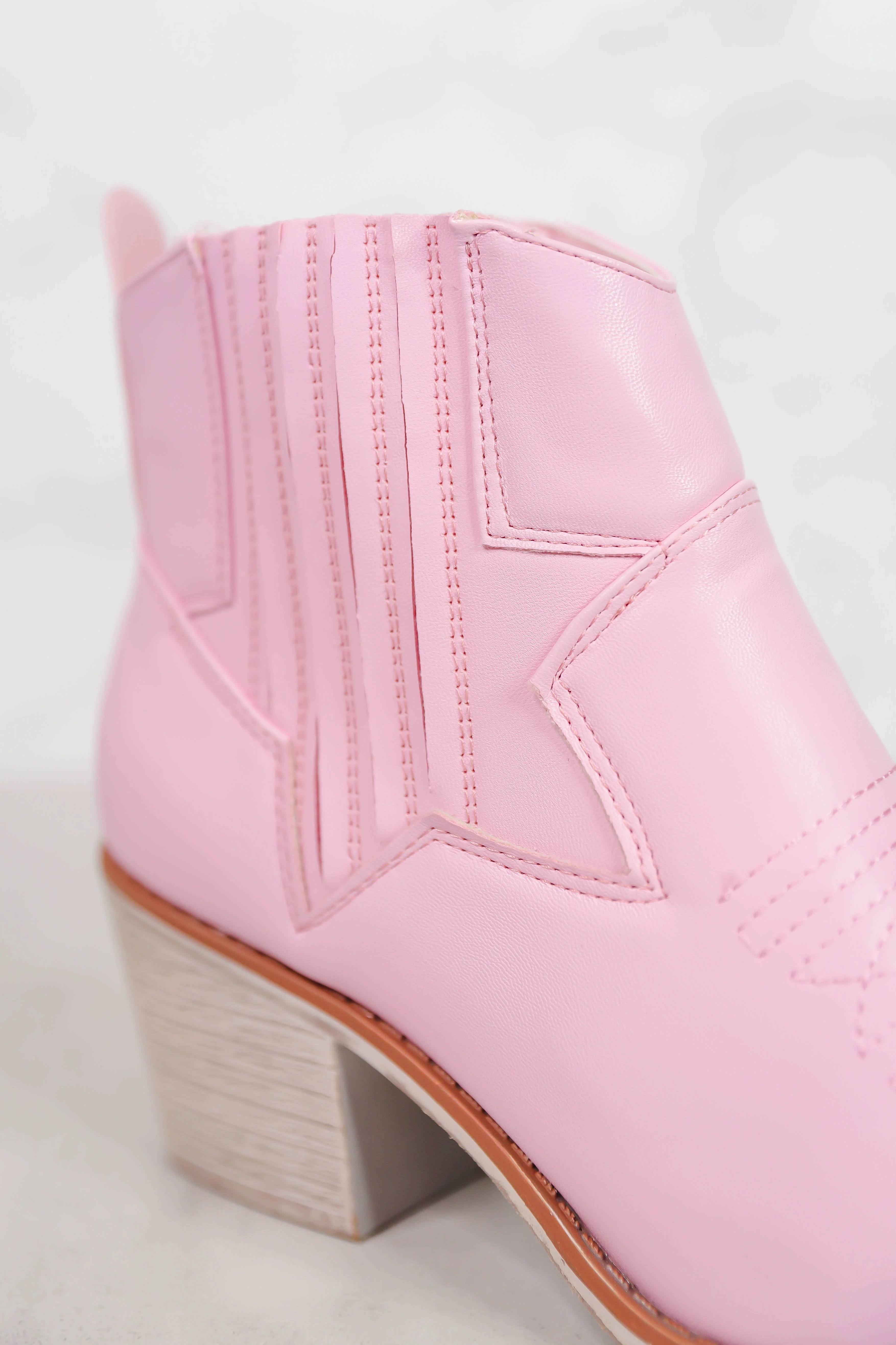 RESTOCK: Lizzie Western Booties-Pink - Image 5