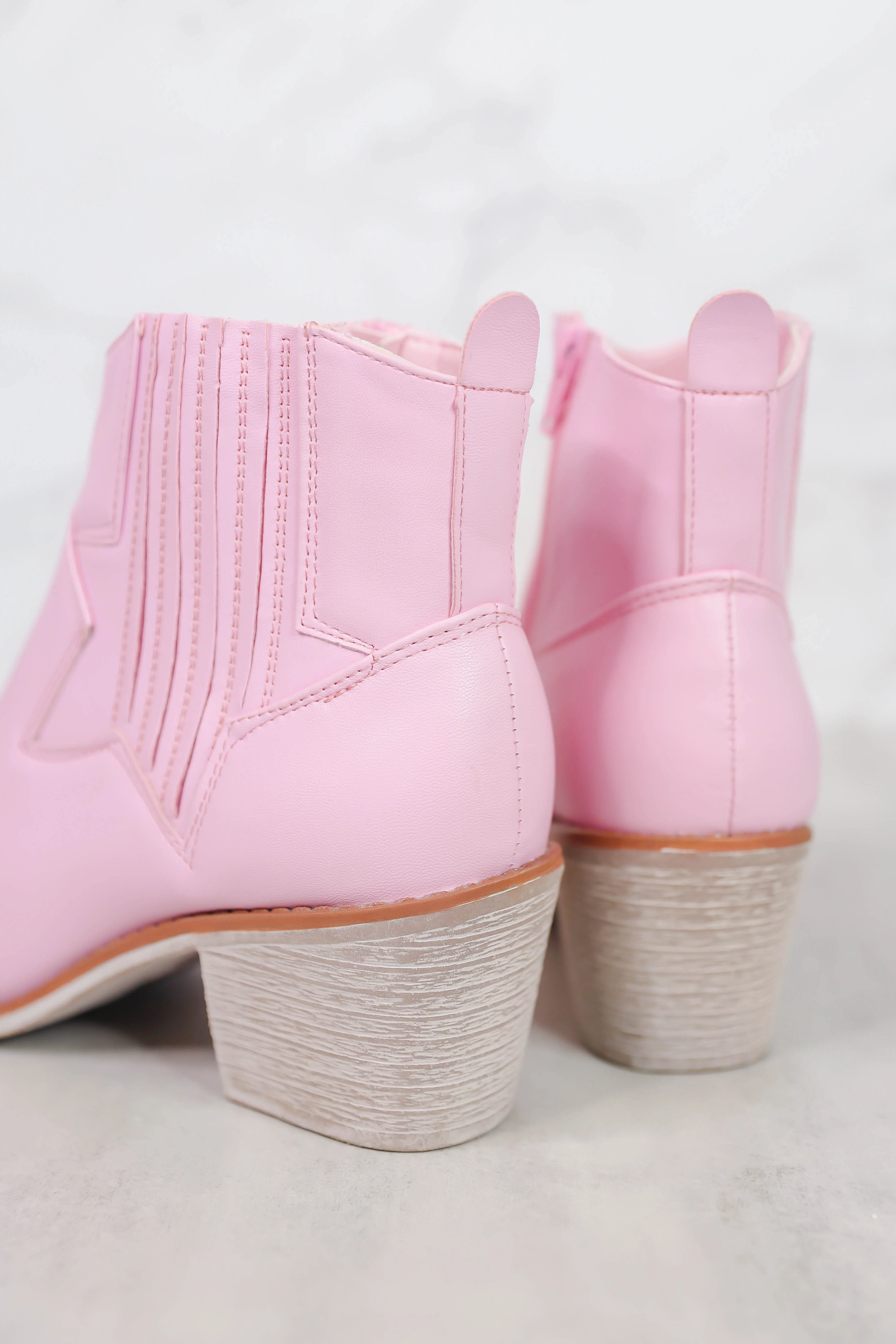 RESTOCK: Lizzie Western Booties-Pink - Image 8