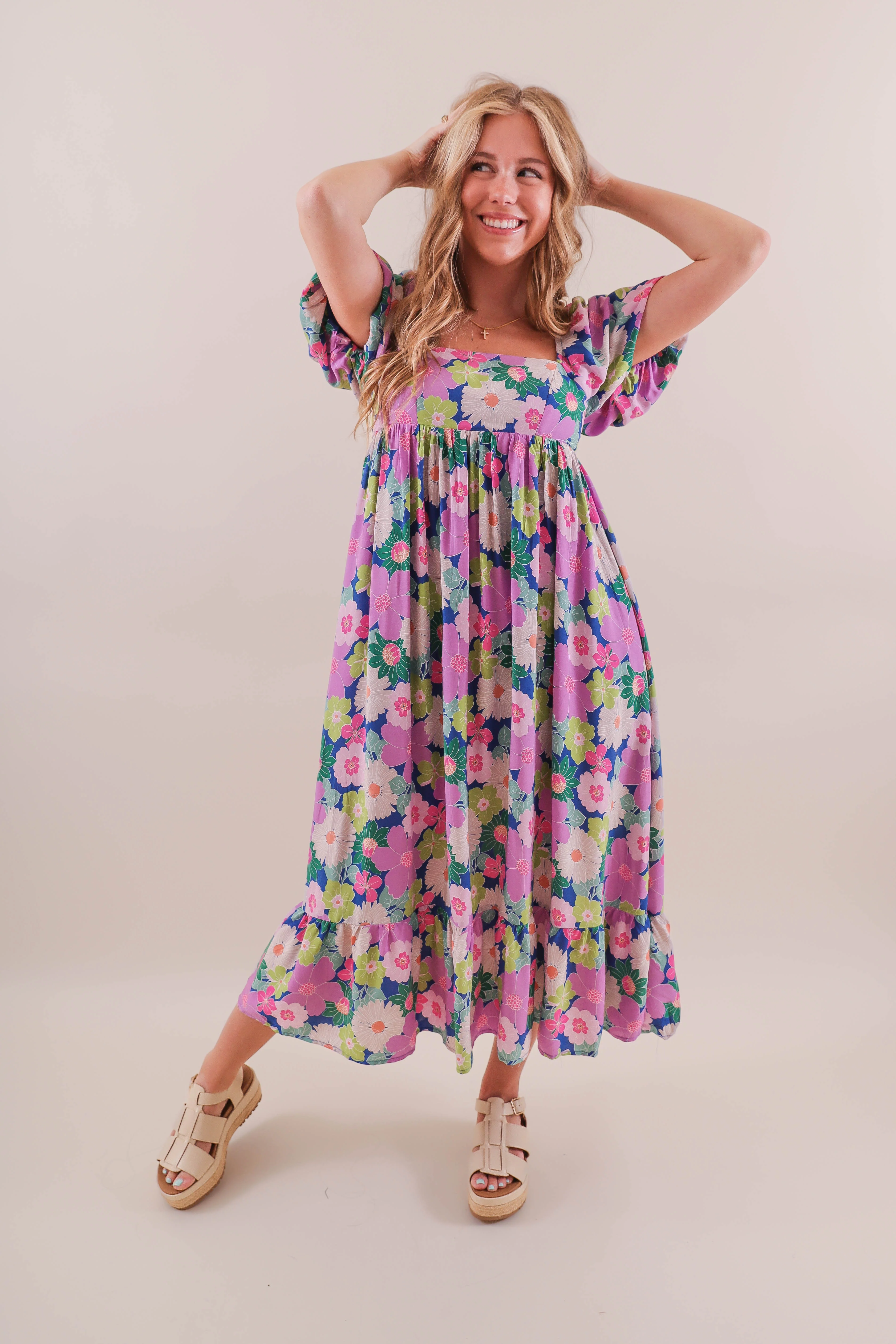 RESTOCK: Lots to Ponder Midi Dress - Image 3