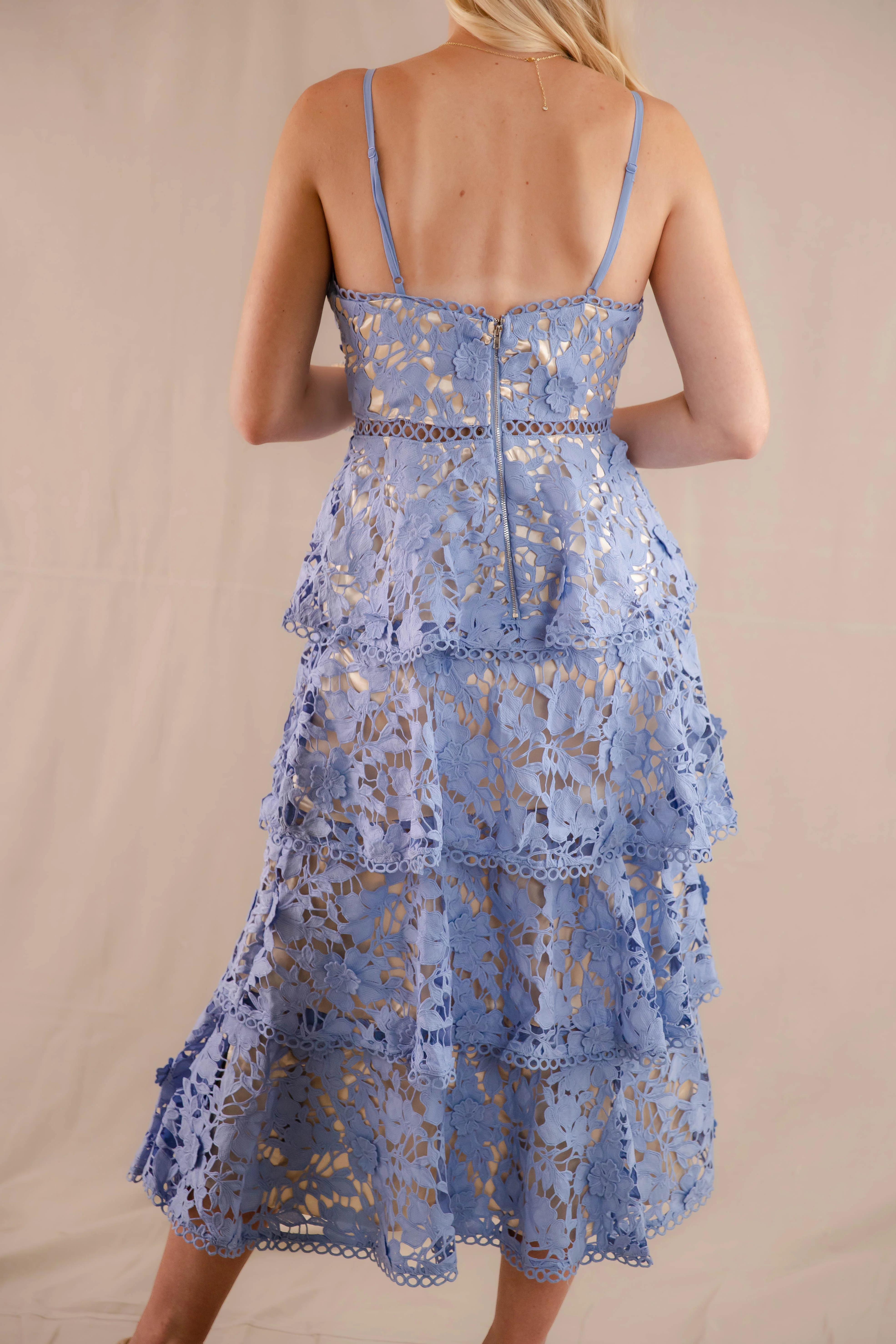 Love Grows Here Midi Dress-Blue - Image 10