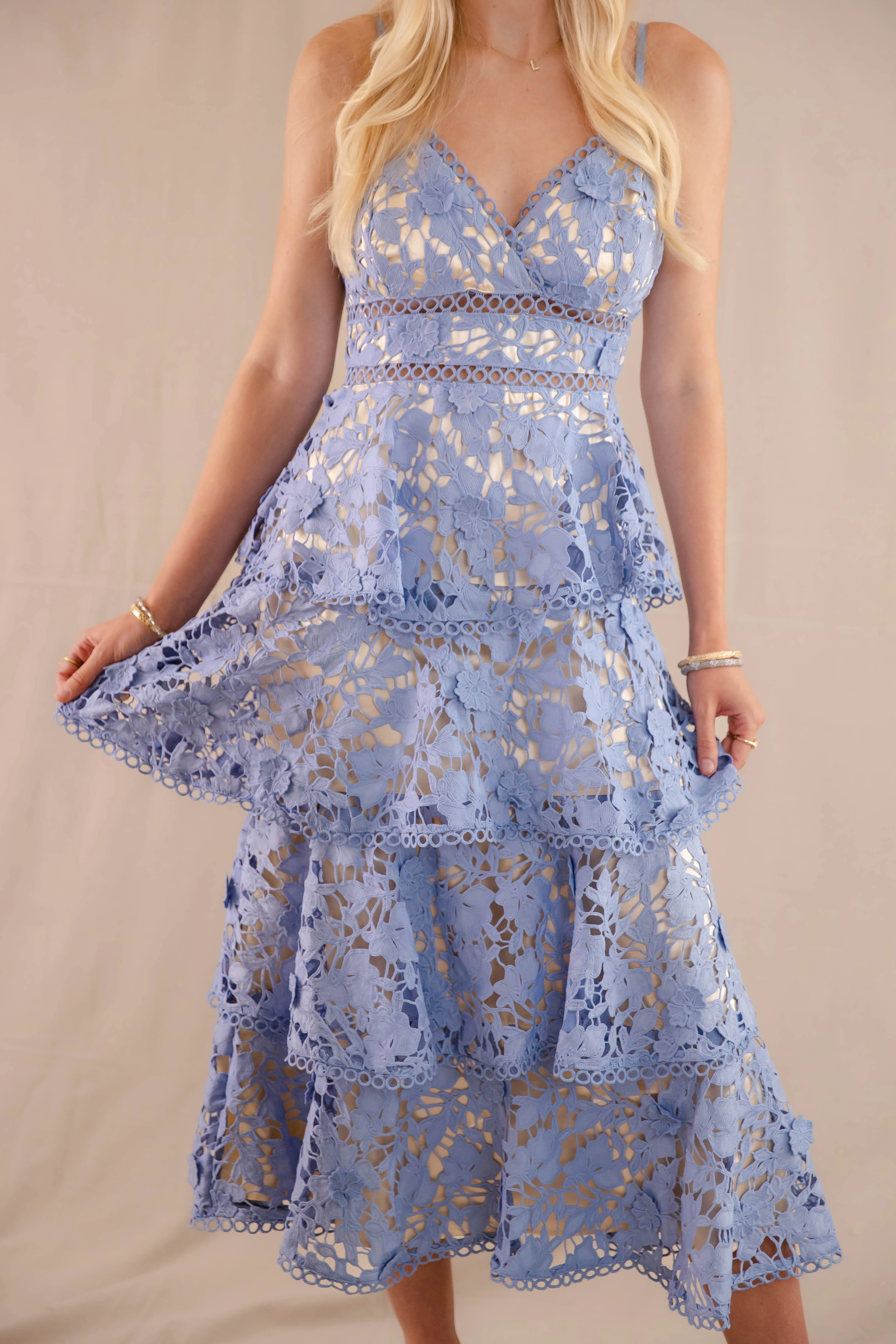 Love Grows Here Midi Dress-Blue - Image 8