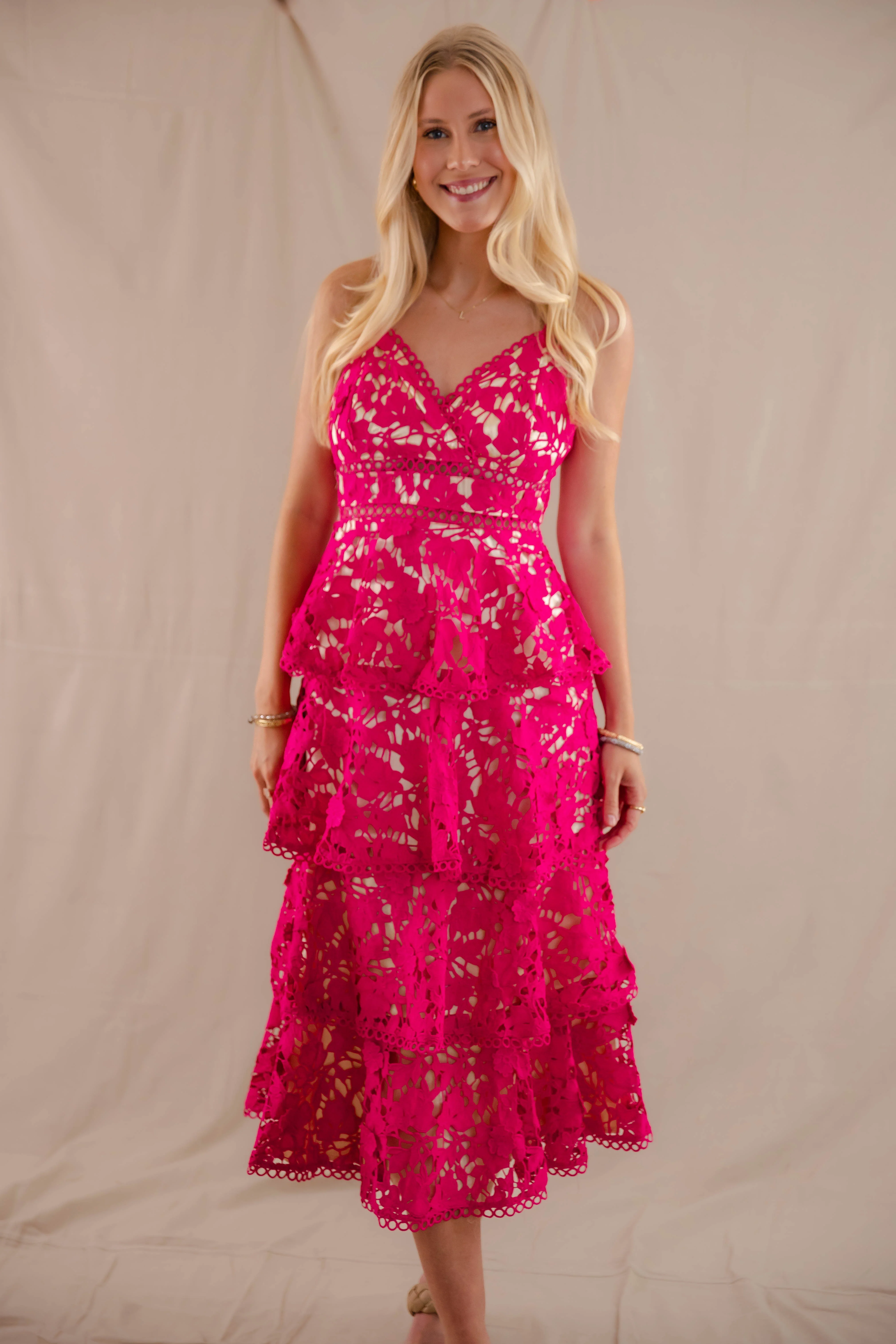 Love Grows Here Midi Dress-Magenta - Image 8