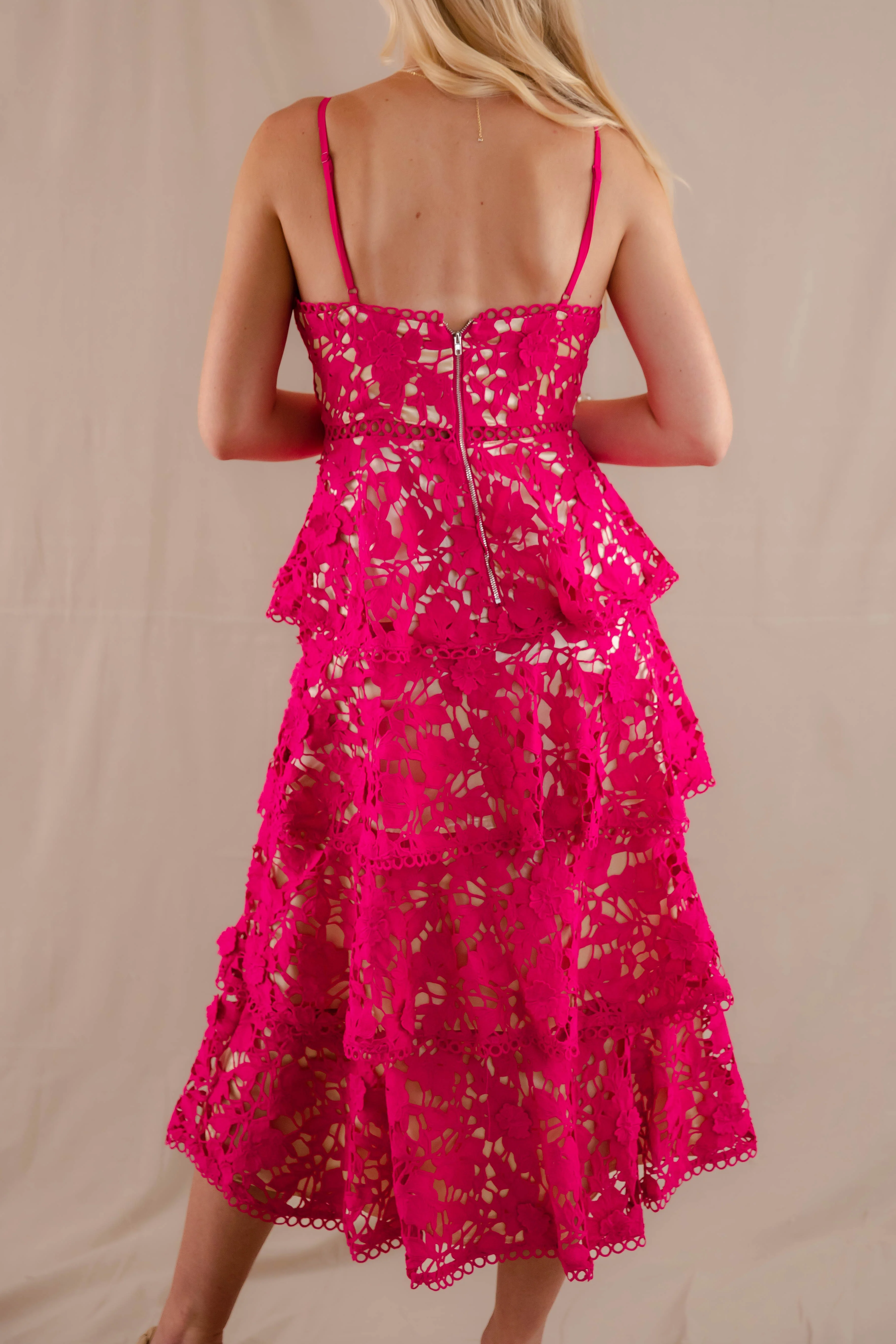 Love Grows Here Midi Dress-Magenta - Image 9