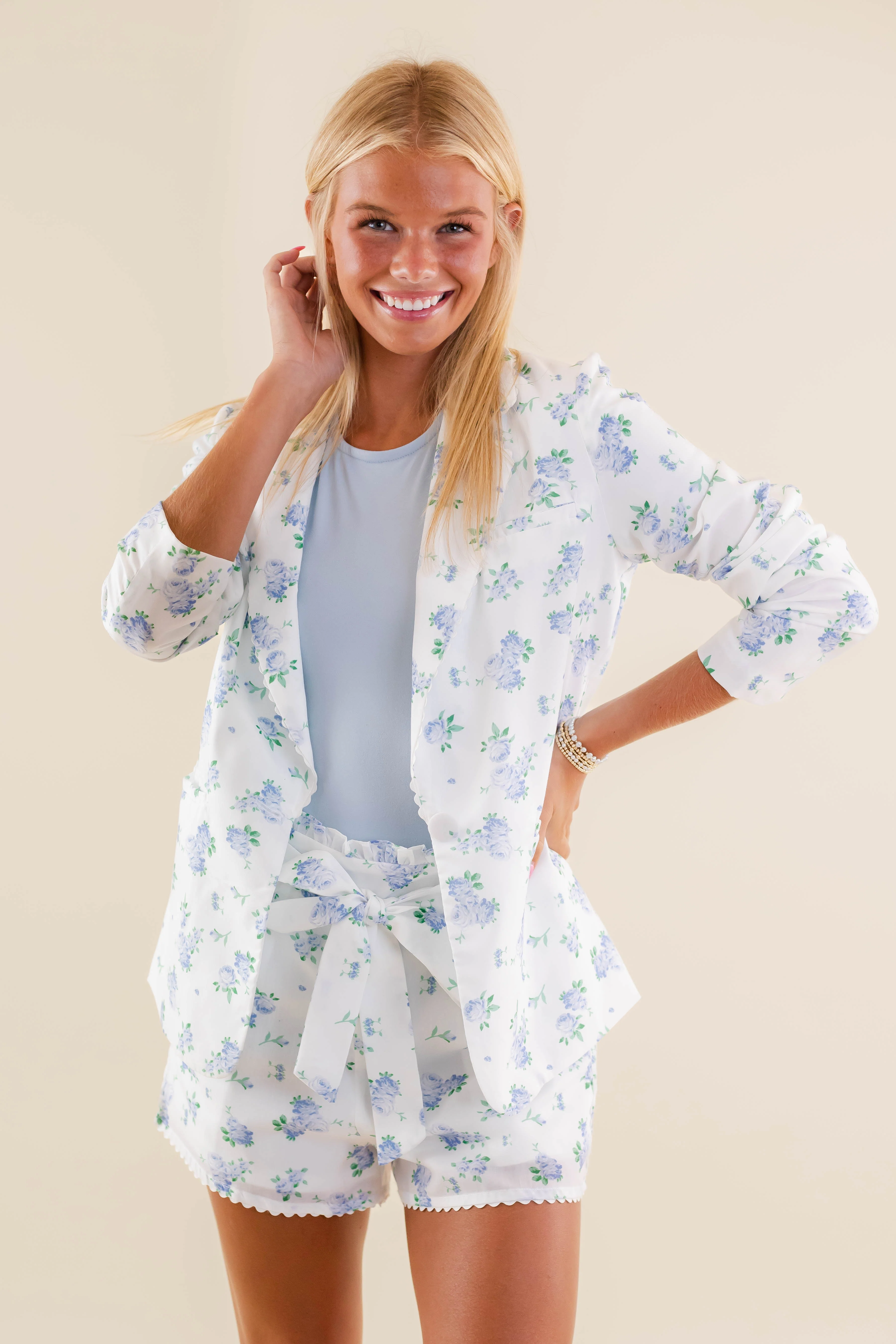 My Dearest Love Blazer-Blue - Image 7