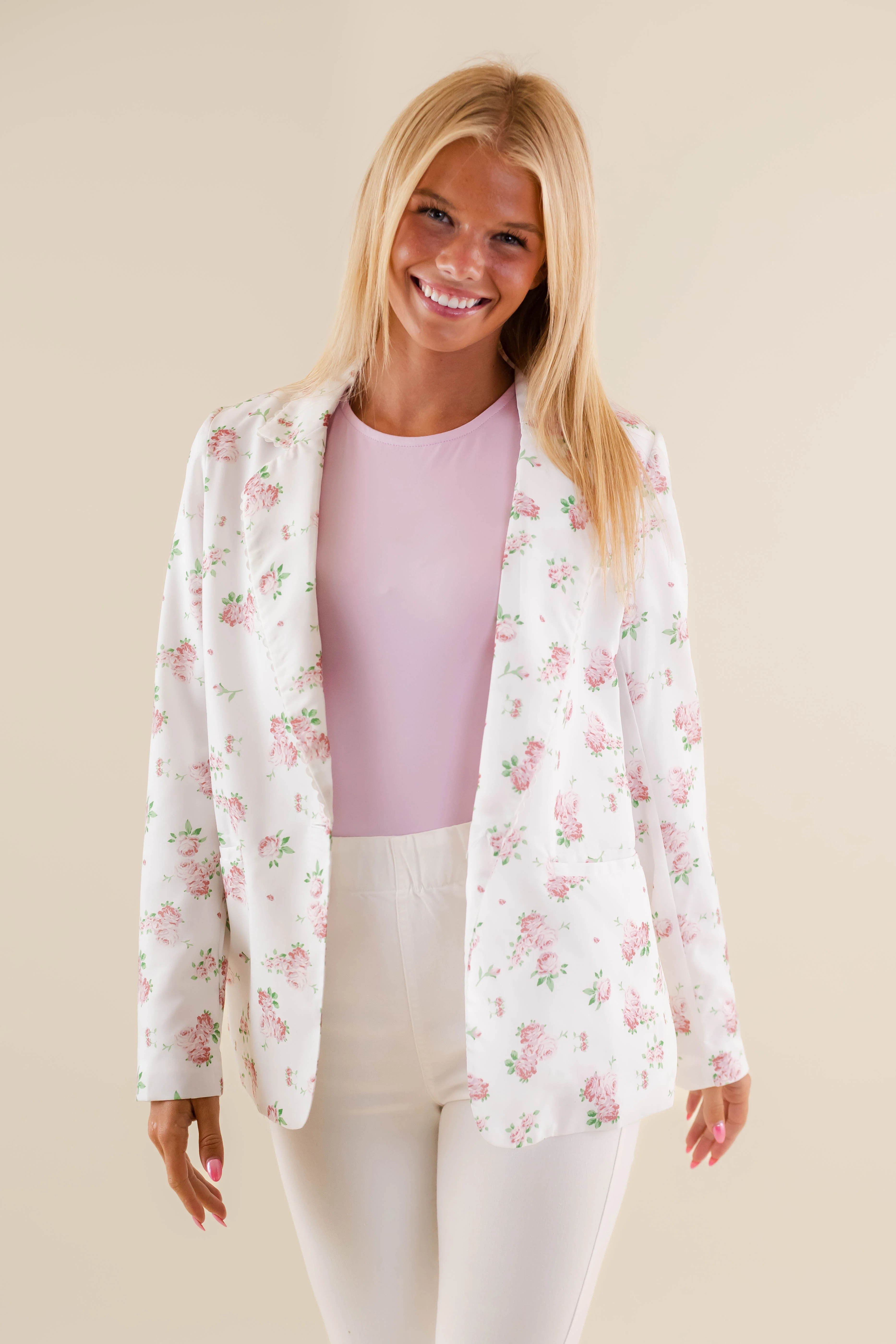 My Dearest Love Blazer-Pink - Image 4