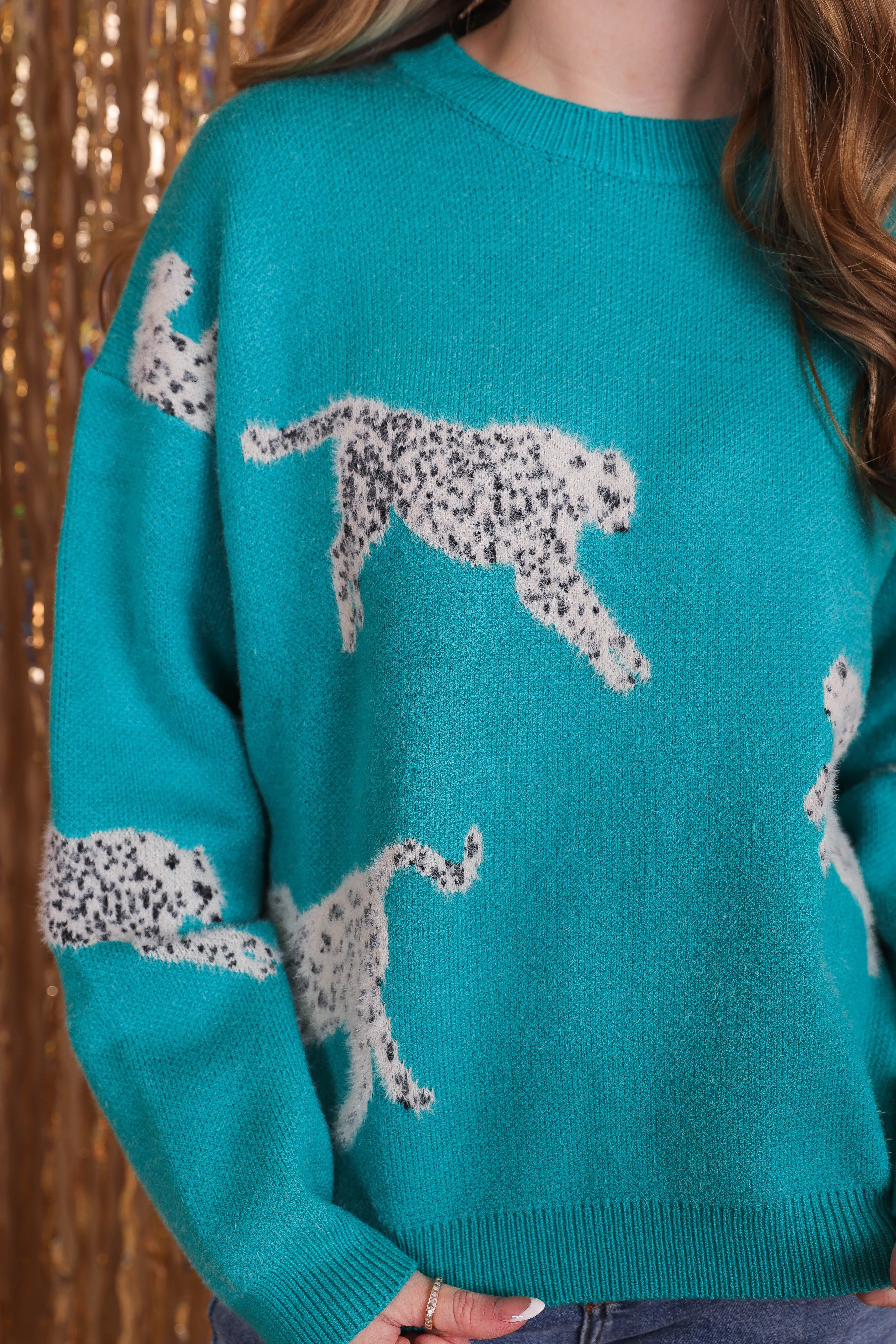 RESTOCK: My Wild Idea Sweater-Teal - Image 6