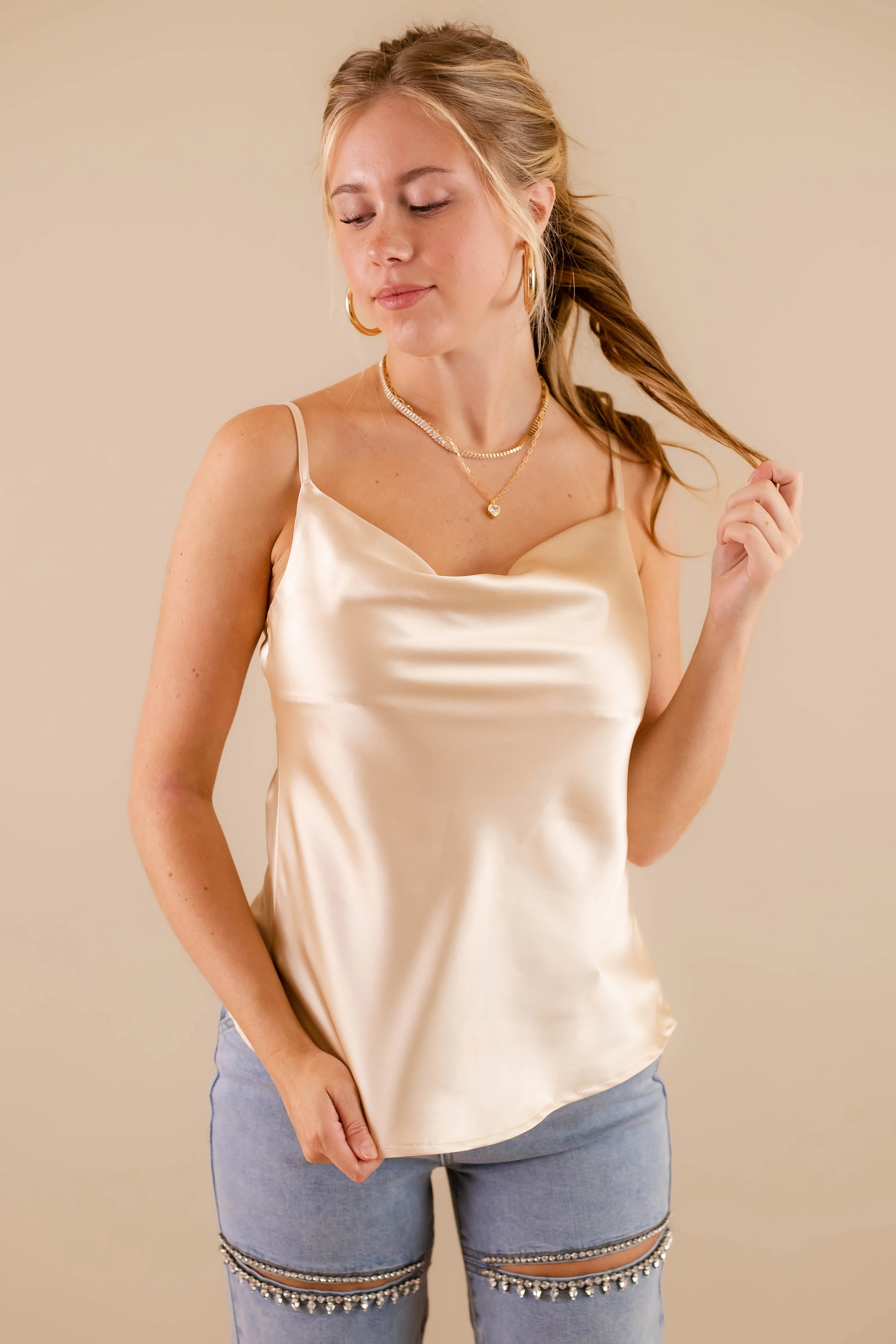 One Less Worry Top-Champagne - Image 4