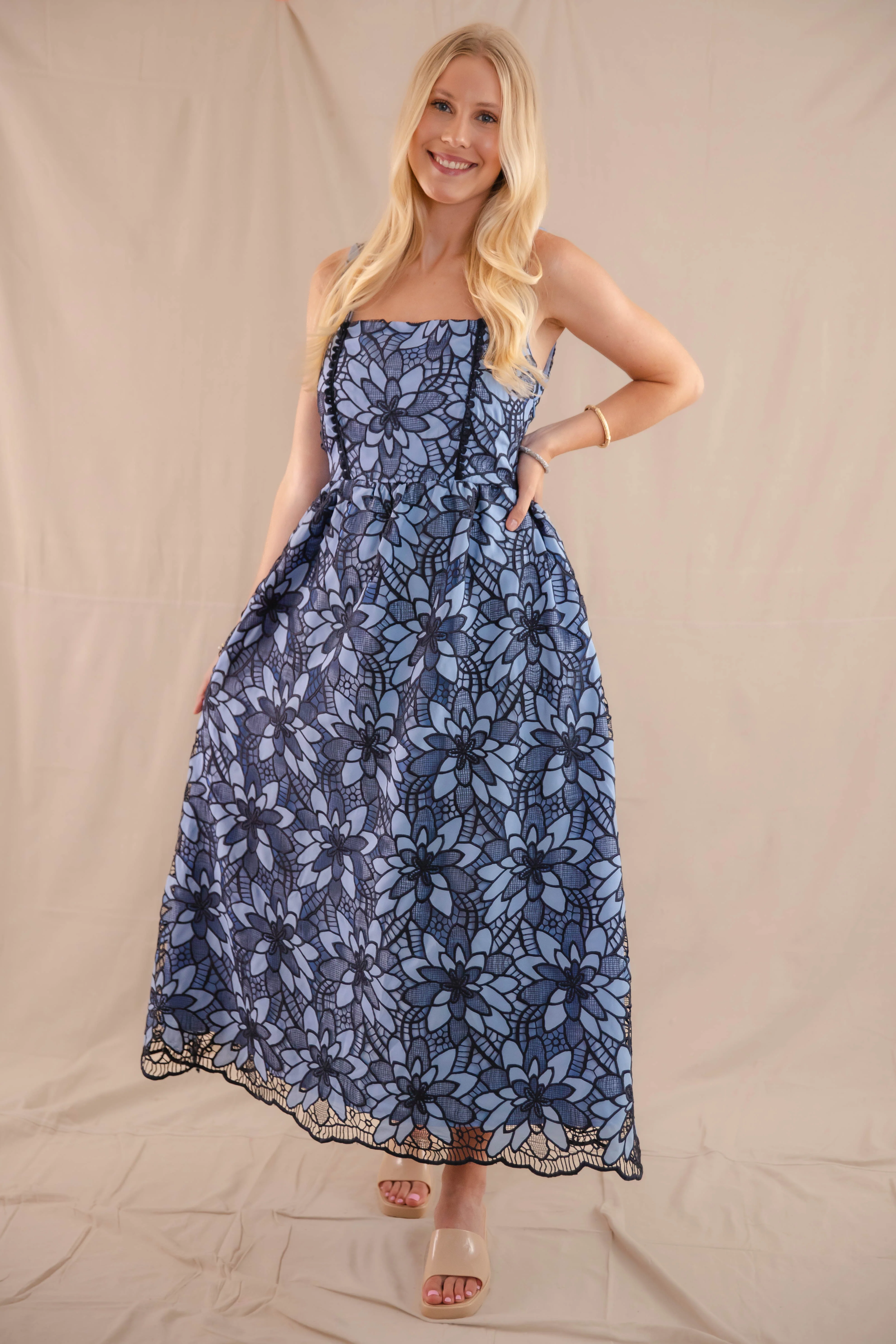 Out Of The Blue Midi Dress - Image 9
