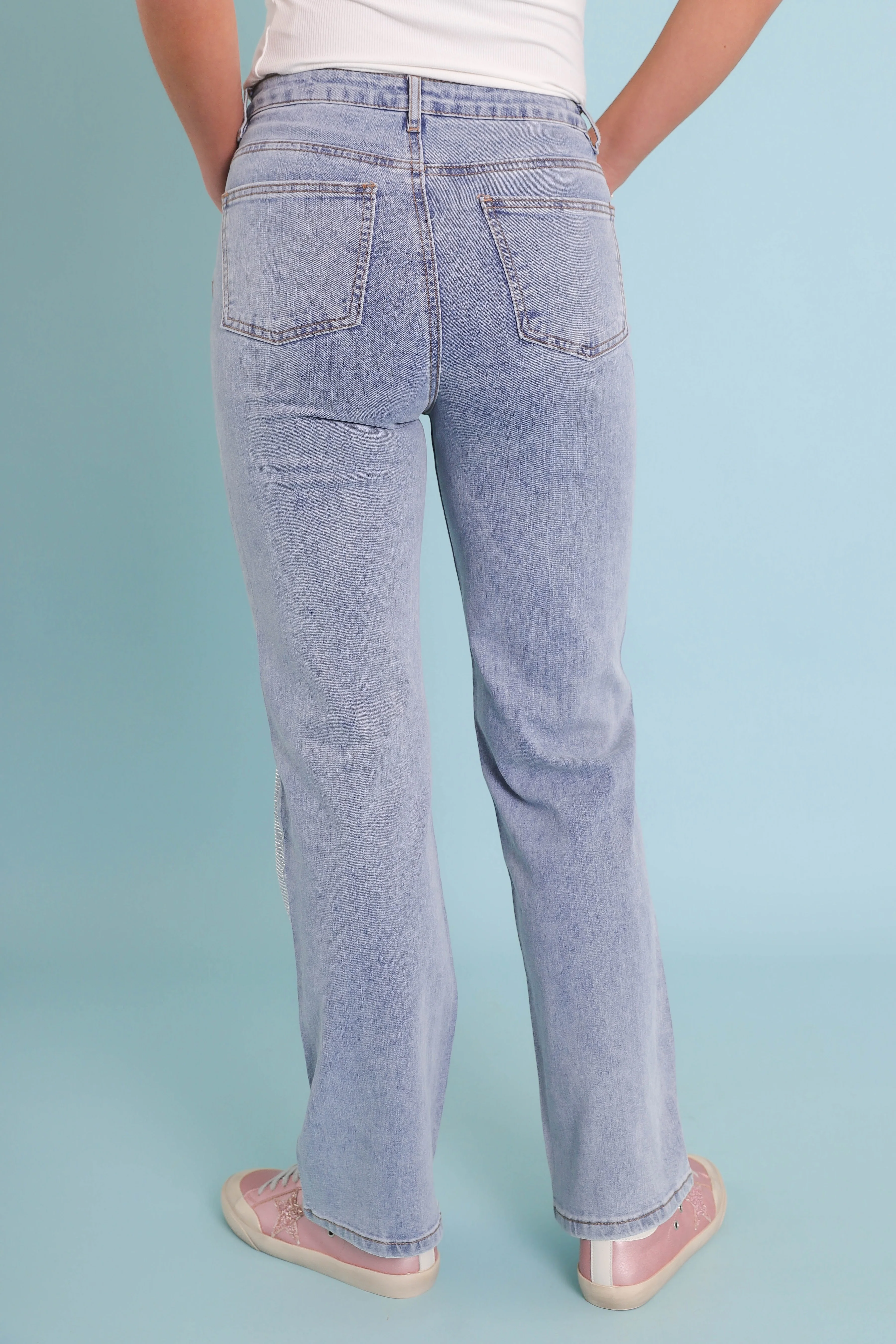 Ready To Rock Rhinestone Denim-Blue - Image 8