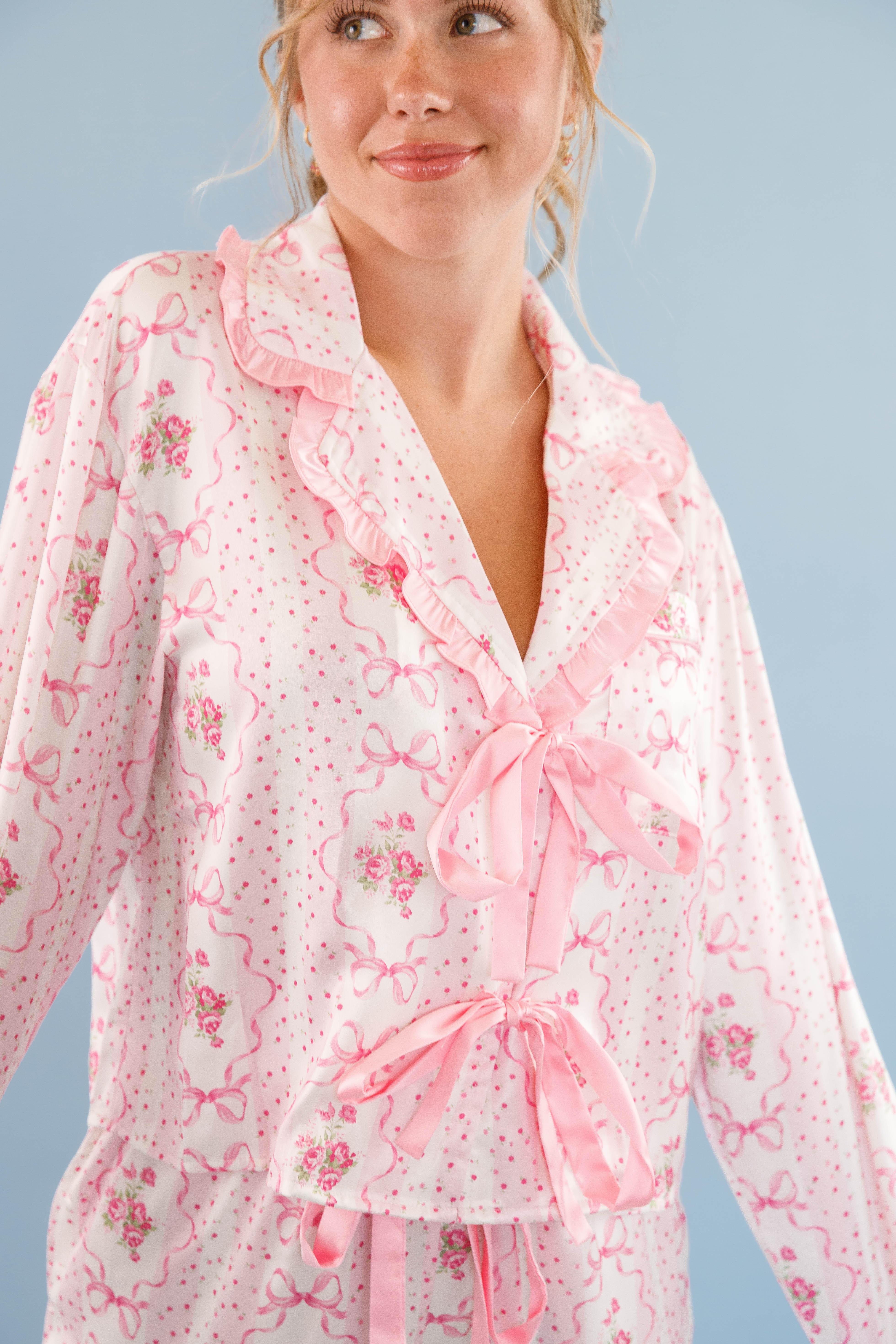 Rom-Com Marathon Pajama Top - Image 4