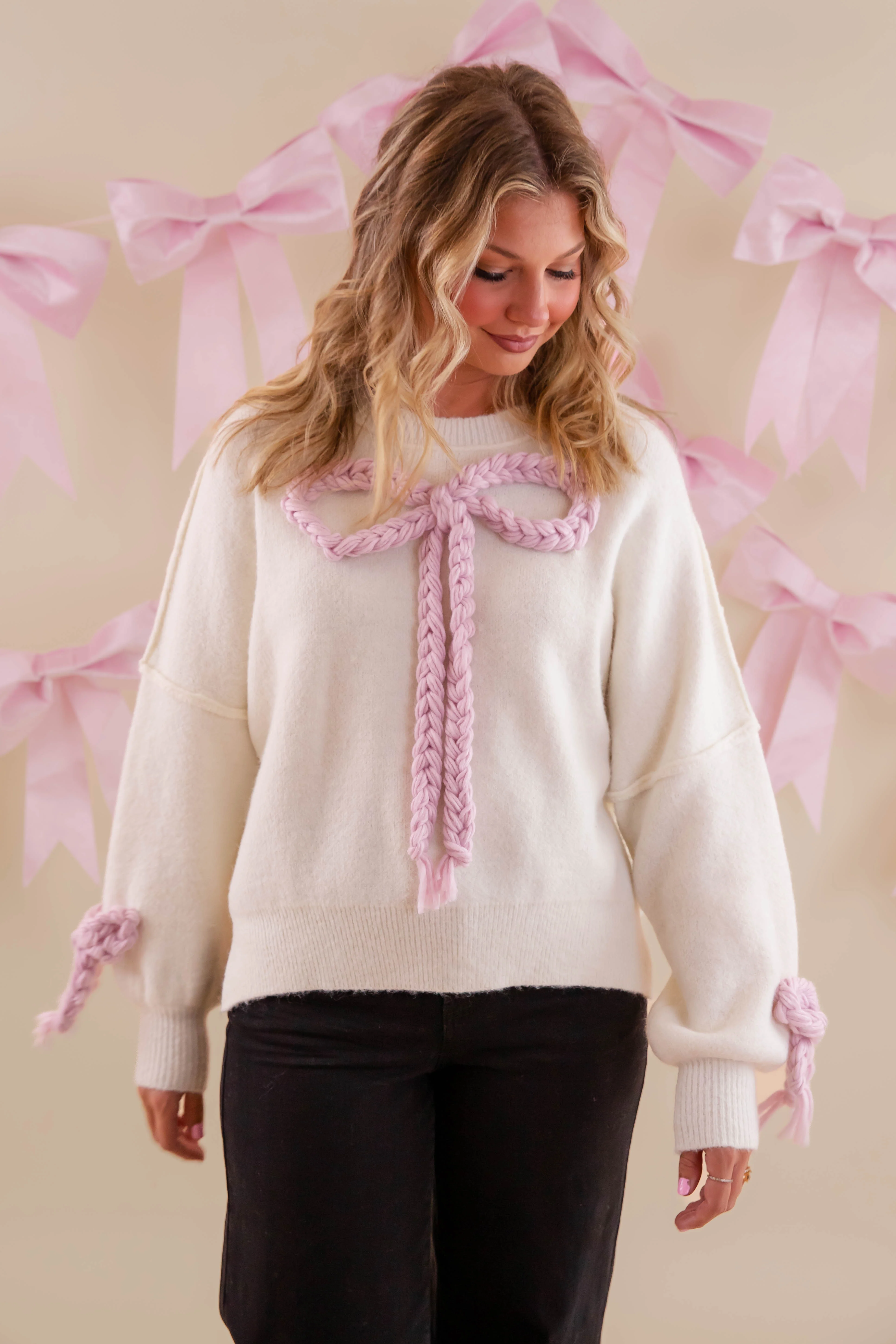 Searching For A Cowboy Sweater-Ivory - Image 6