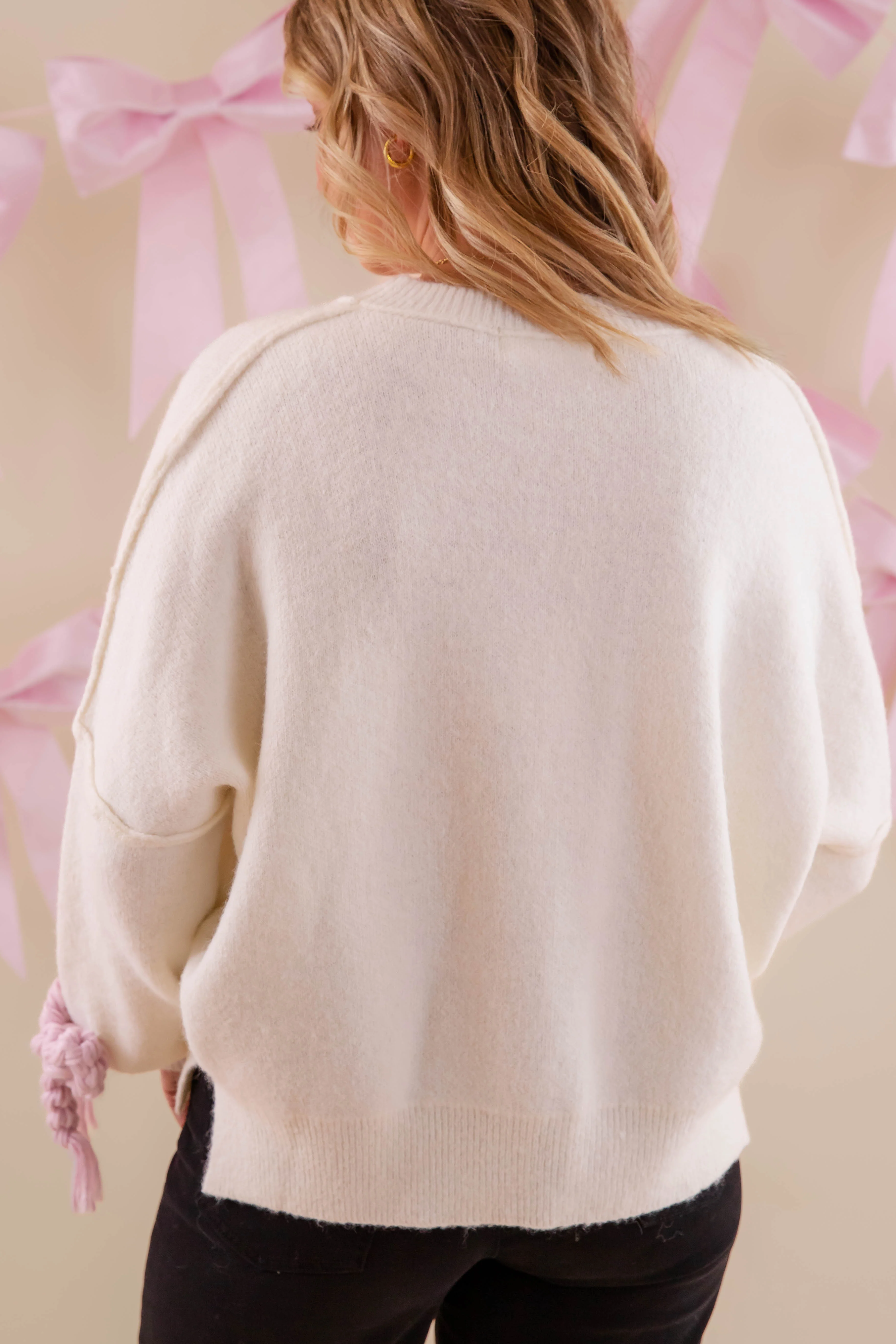 Searching For A Cowboy Sweater-Ivory - Image 7