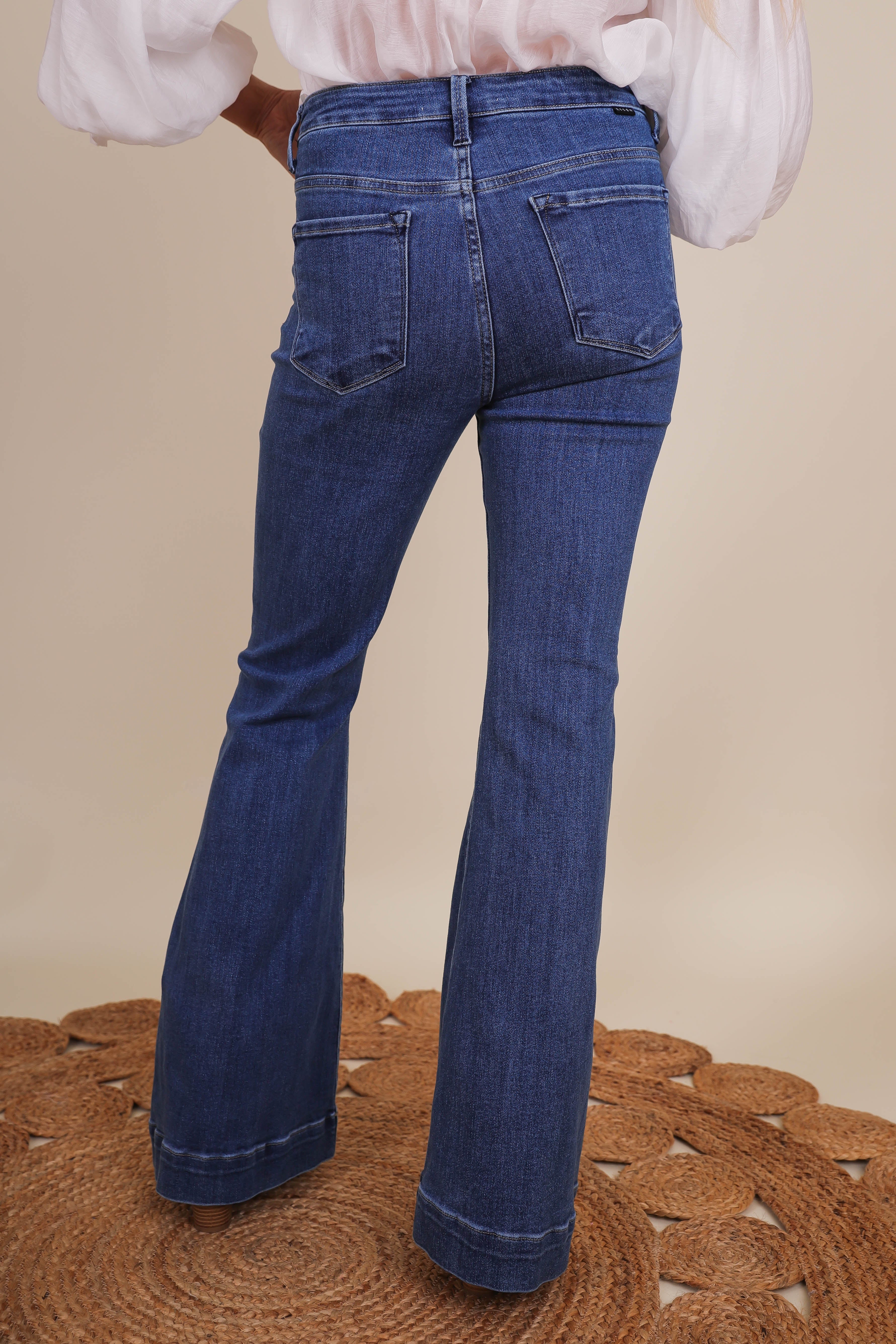Totally Far Out Denim Flares - Image 9
