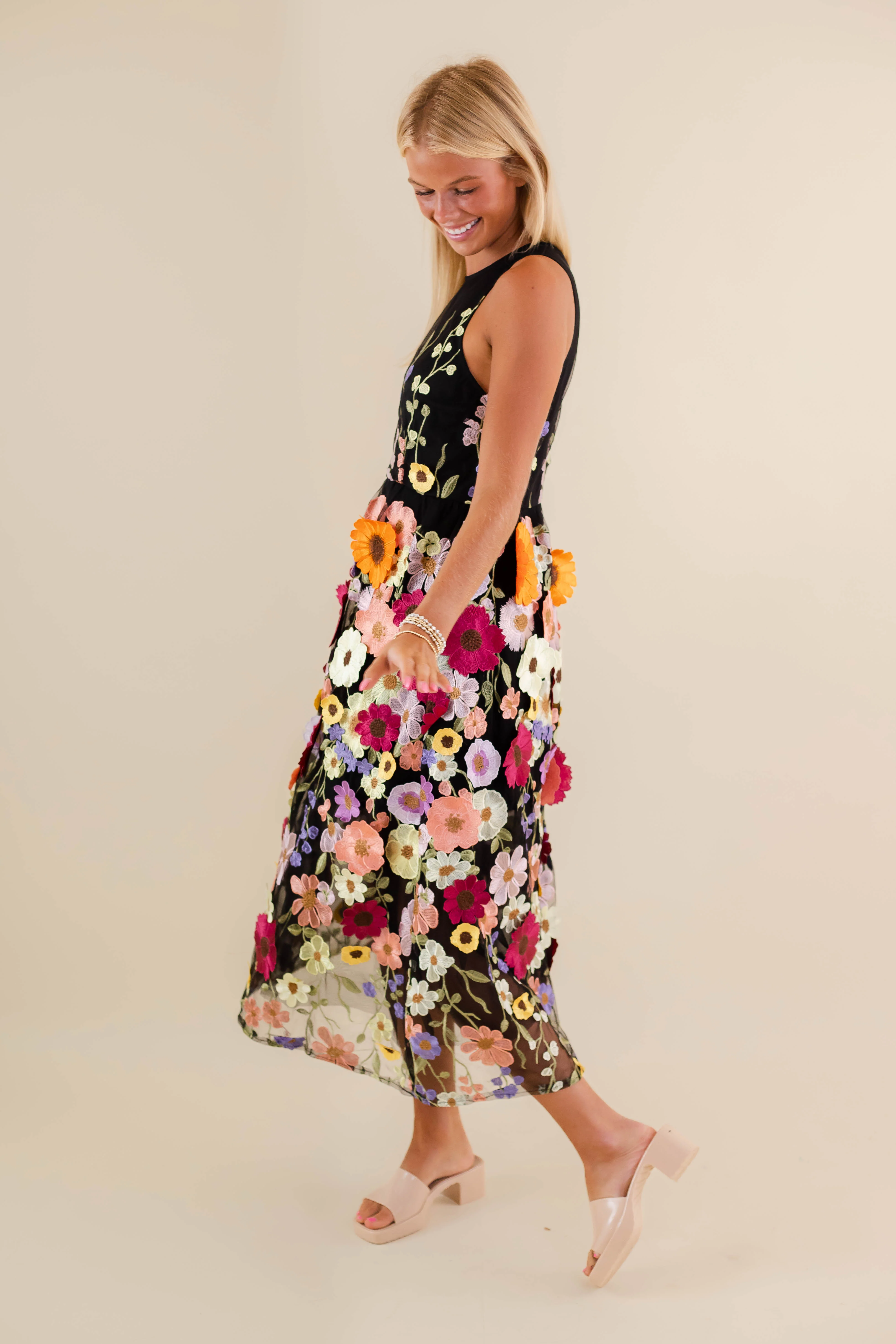 Unlike Any Other Love Midi Dress-Black - Image 6